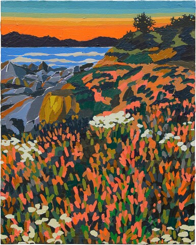 View full screen - View 1 of Lot 503. Hilary Pecis 希拉里·佩西斯 | Untitled (California Coast) 無題（加州海岸）.