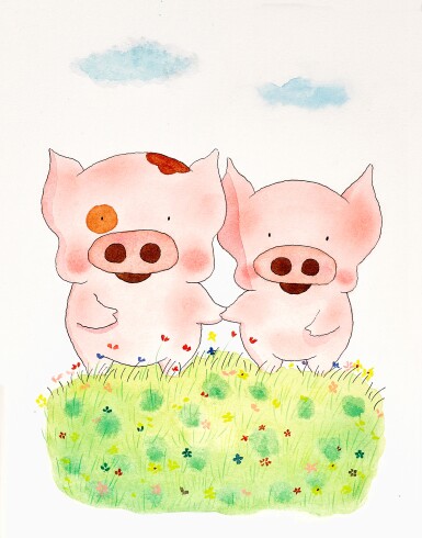 View full screen - View 1 of Lot 801. 麥家碧@麥兜美術室，一條心 | Alice Mak @ McDull Artroom, Two of us.