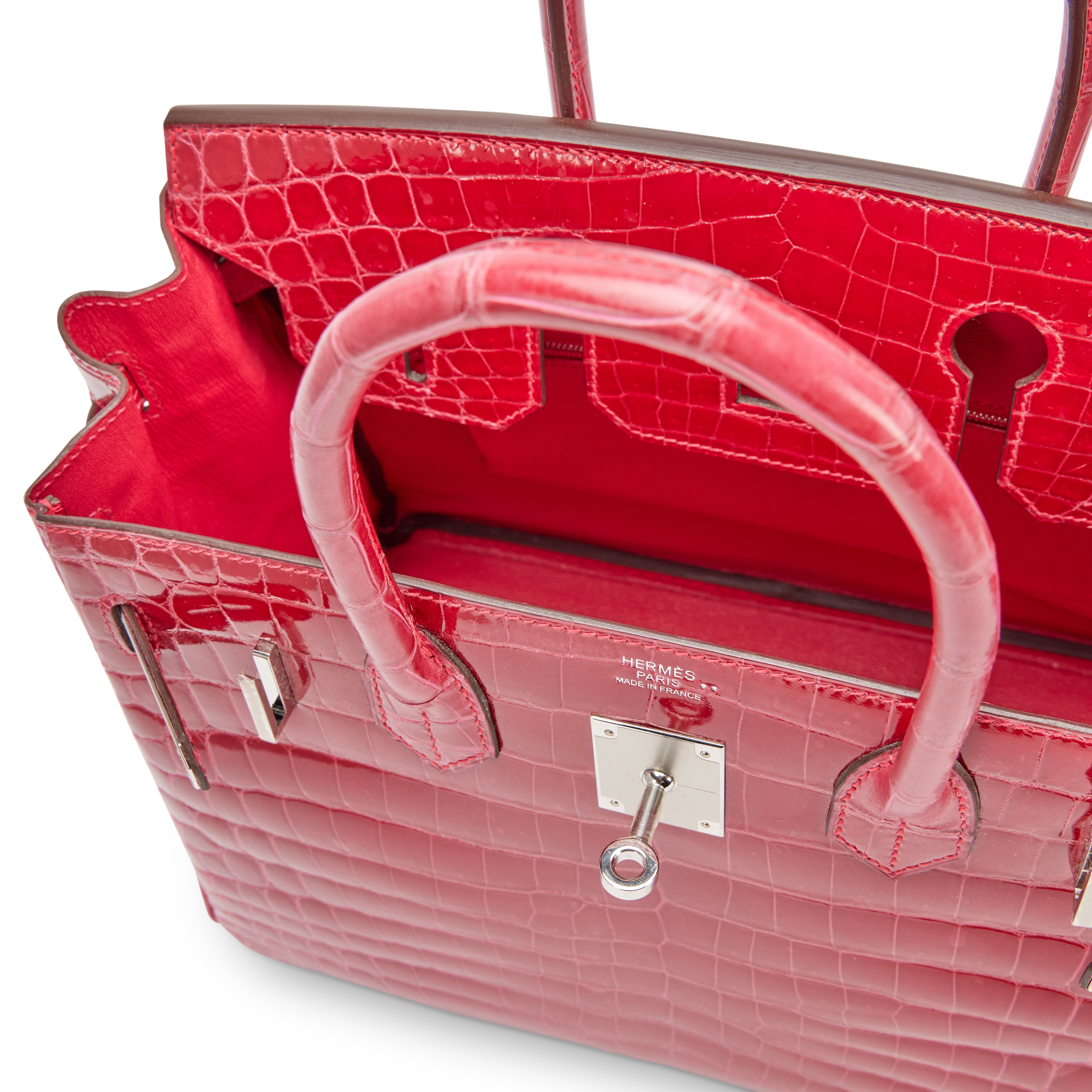 Hermès Rose Extreme Niloticus Crocodile Birkin 30 Palladium