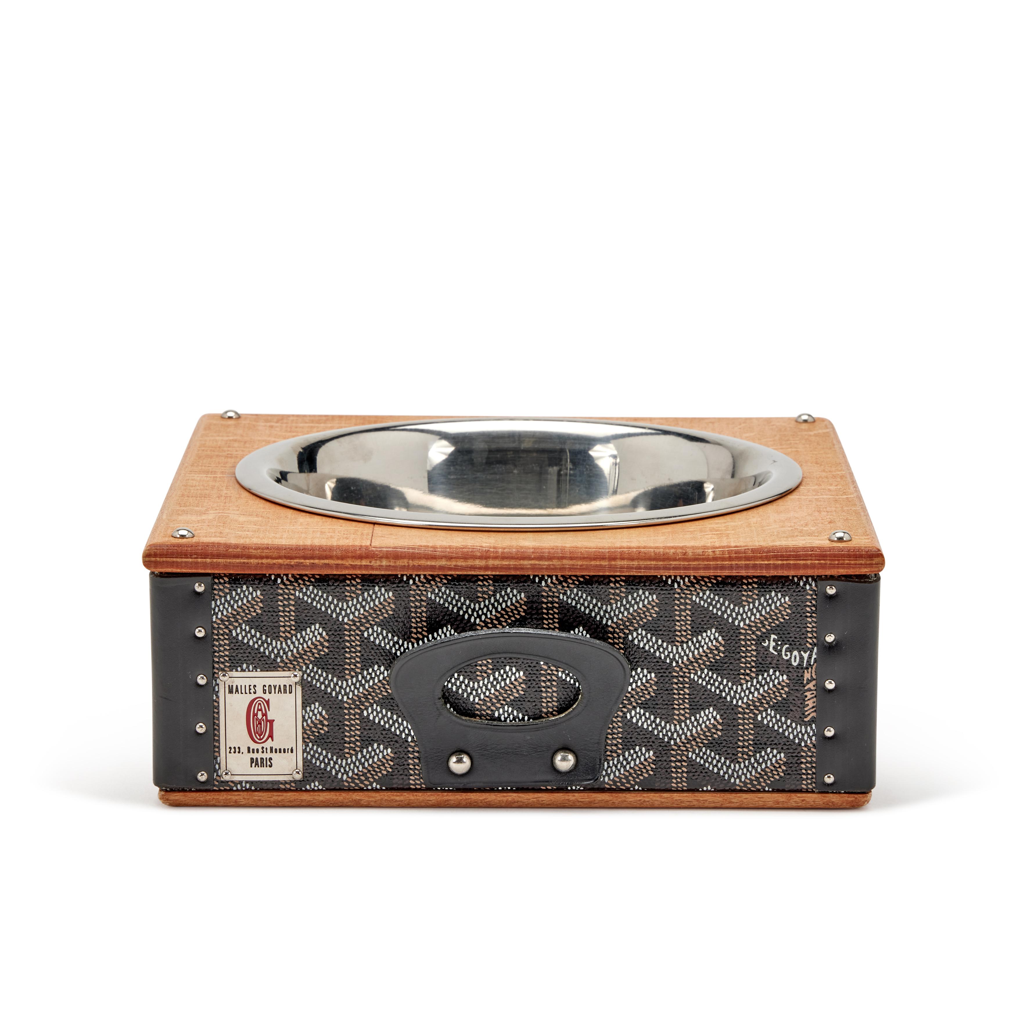 Black Goyardine Canvas and Clamecy Cowhide, Beechwood, and Palladium