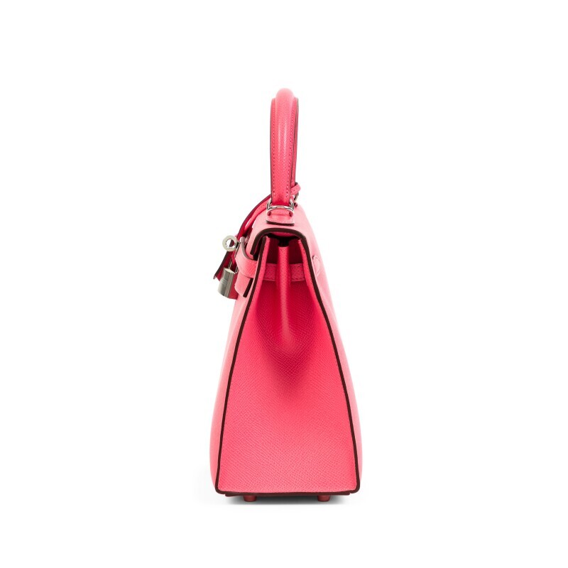 Hermès Rose Azalee Epsom Sellier Kelly 25 Palladium Hardware, 2025
