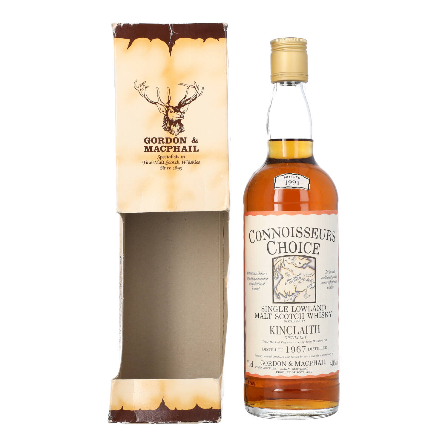 Kinclaith Gordon & MacPhail Connoisseurs Choice 40.0 abv 1967 (1 BT70