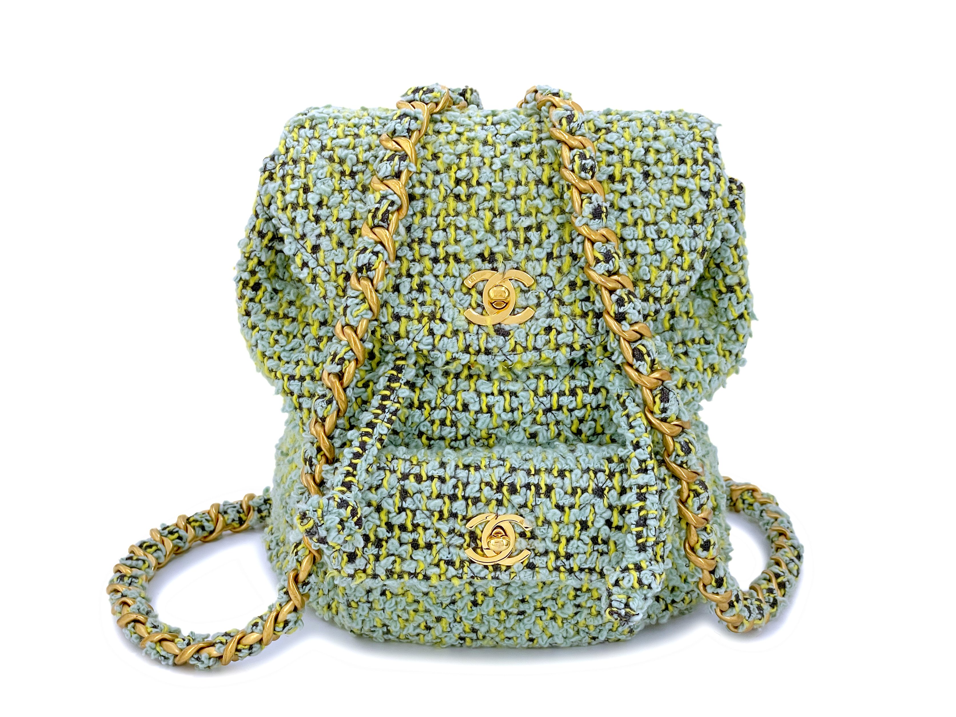 chanel-vintage-green-tweed-