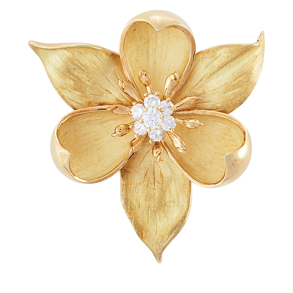 Tiffany&Co. ティファニー ドッグウッド フラワー 花 ブローチ Tiffany&Co. ティファニー ドッグウッド フラワー 花 ブローチ