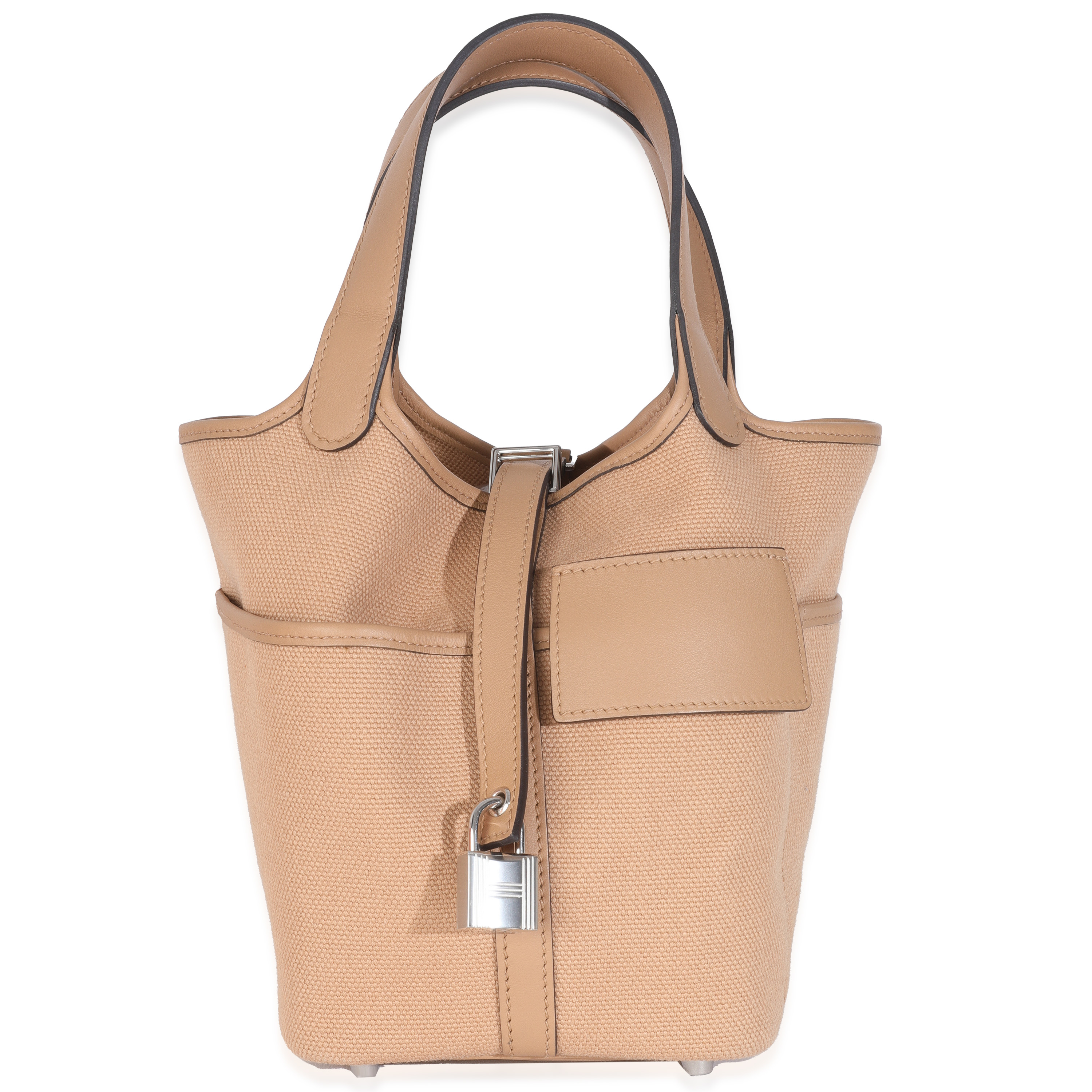 Hermès Chai Toile Goeland Swift Cargo Picotin Lock 18 Palladium