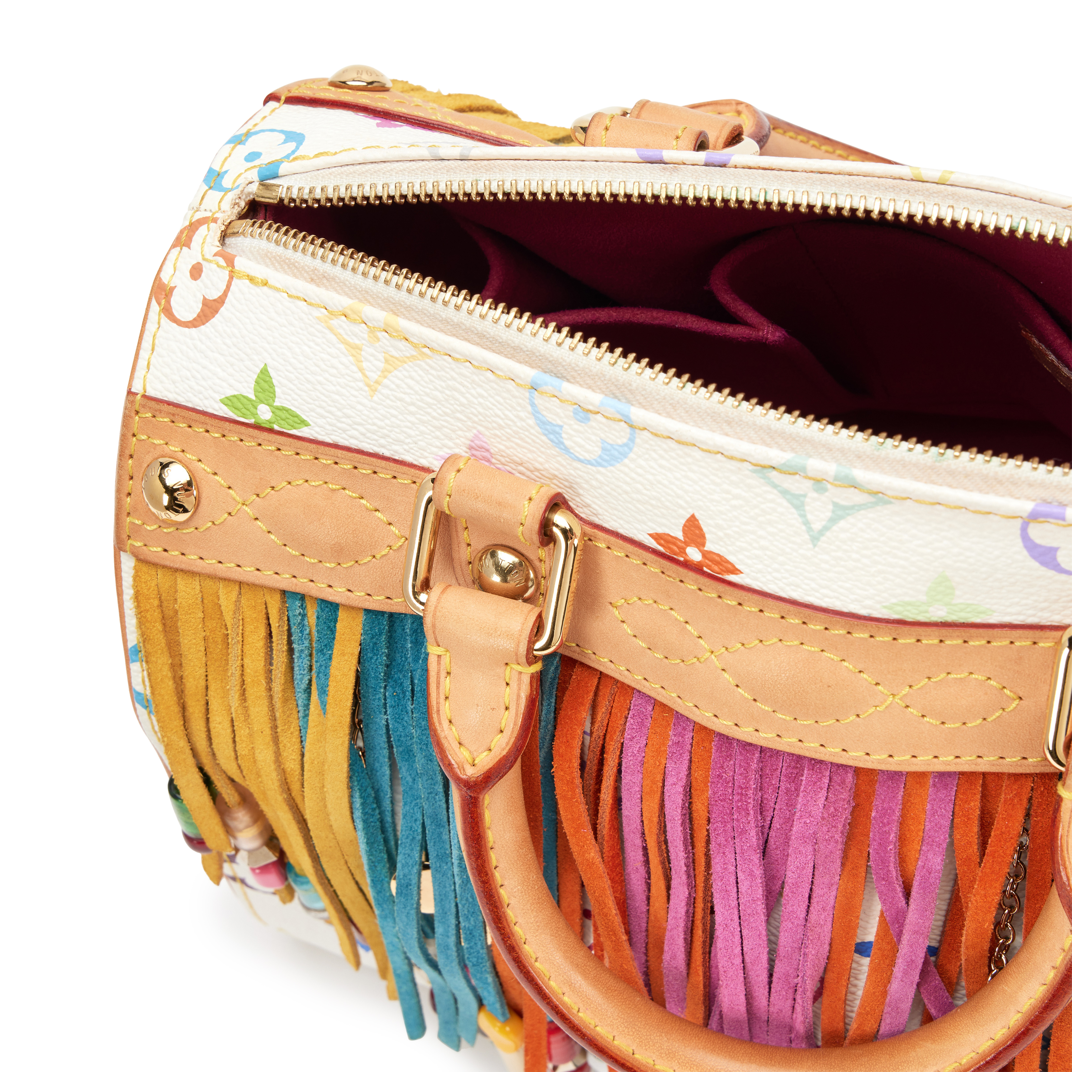 Louis Vuitton Limited Edition White Monogram Multicolor