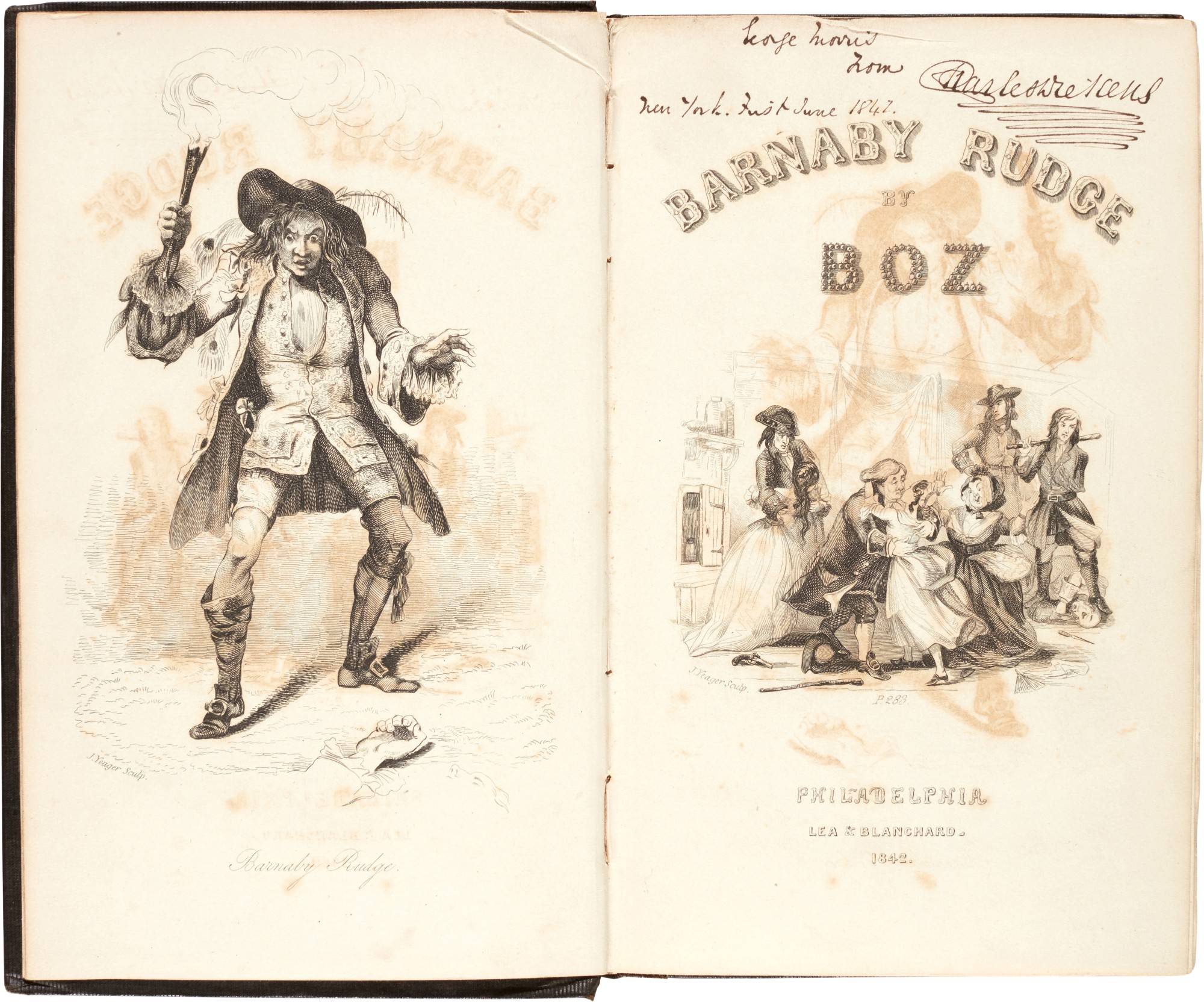 Charles Dickens | Barnaby Rudge, 1842, first American edition ...