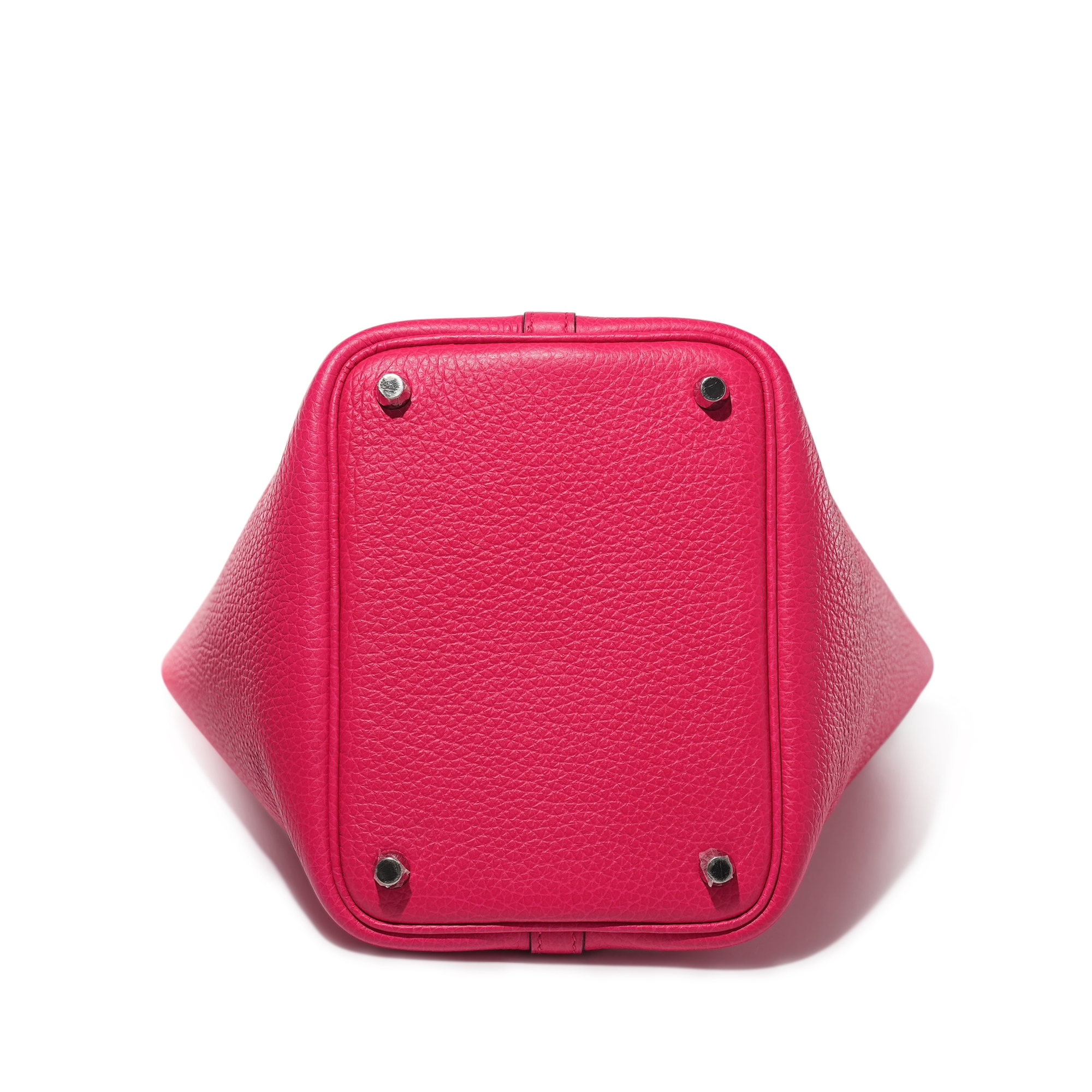 Hermès Rose Extreme Clemence Picotin Lock 18 Palladium Hardware