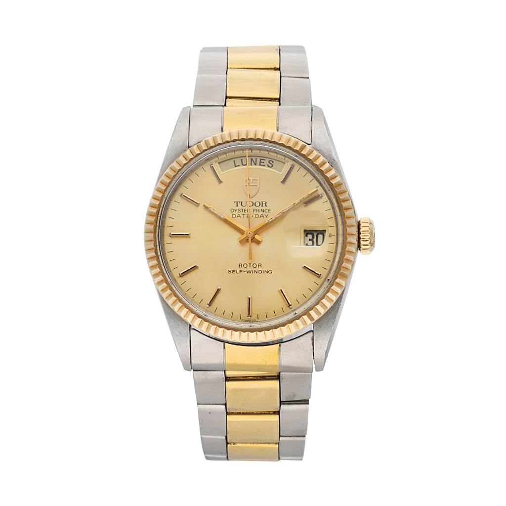 Tudor Vintage Date Day Reference 94613 A Yellow Gold And Stainless