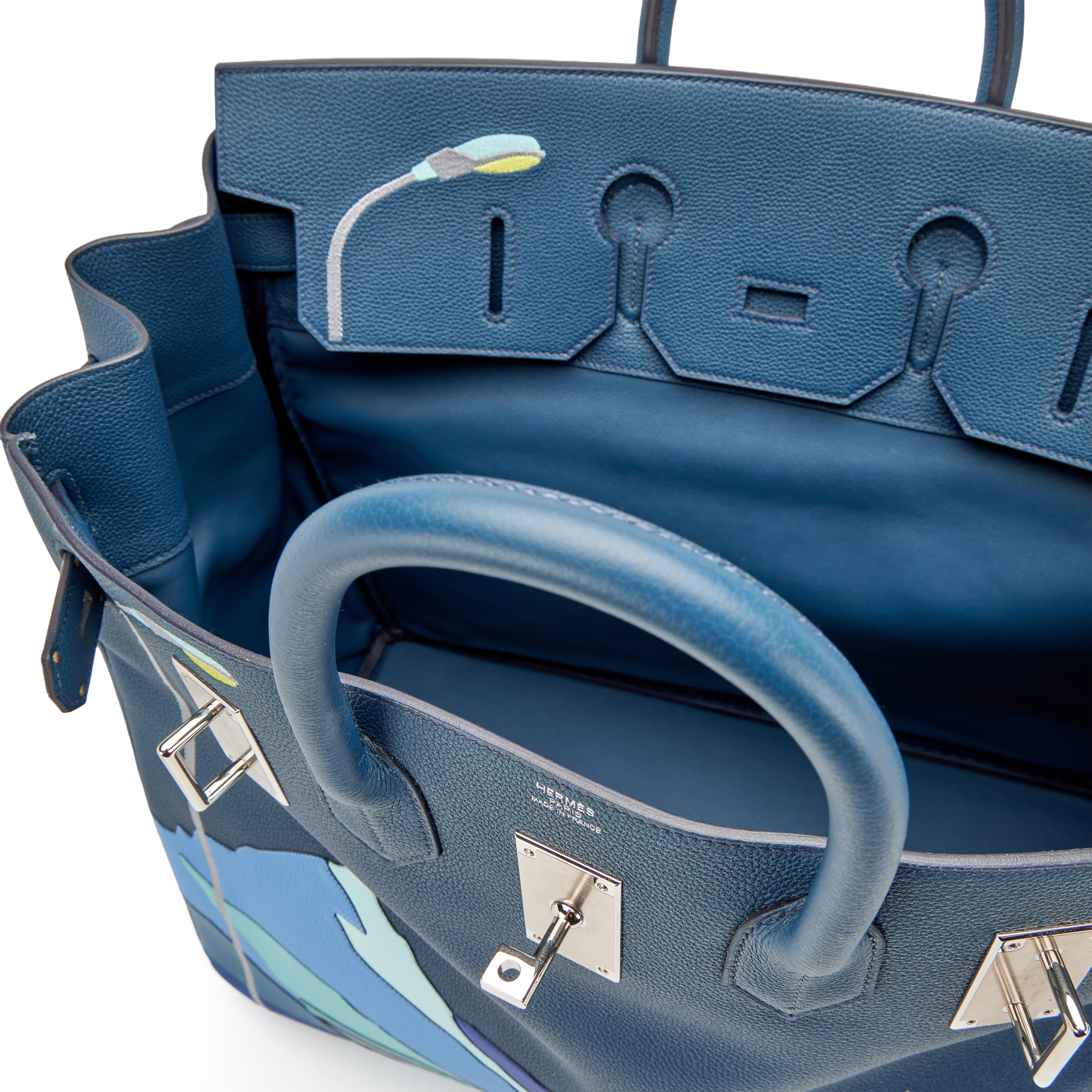 Hermès Limited Edition Bleu De Prusse Togo, Swift And Clemence