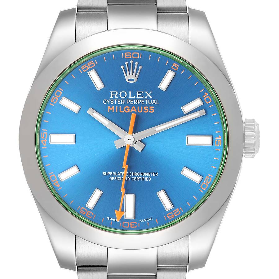 Rolex Milgauss 'Z-Blue' (Reference 116400GV). A 40mm Stainless
