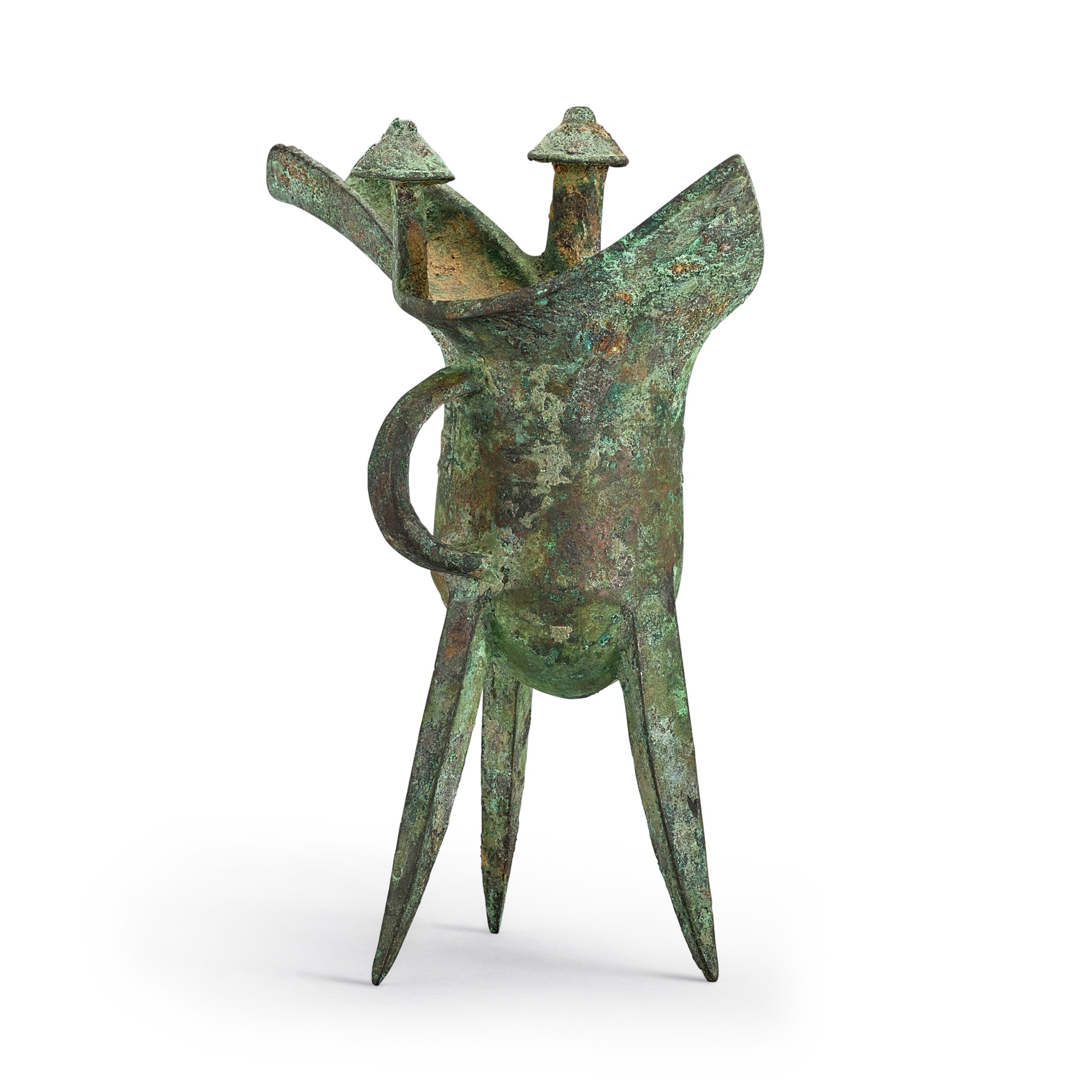 AN ARCHAIC BRONZE RITUAL WINE VESSEL, JUE LATE SHANG DYNASTY | 商末 青銅爵 ...