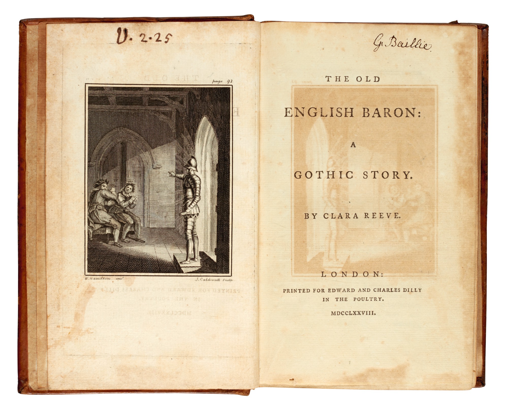 [REEVE] | The Old English Baron, 1778 | English Literature, History ...