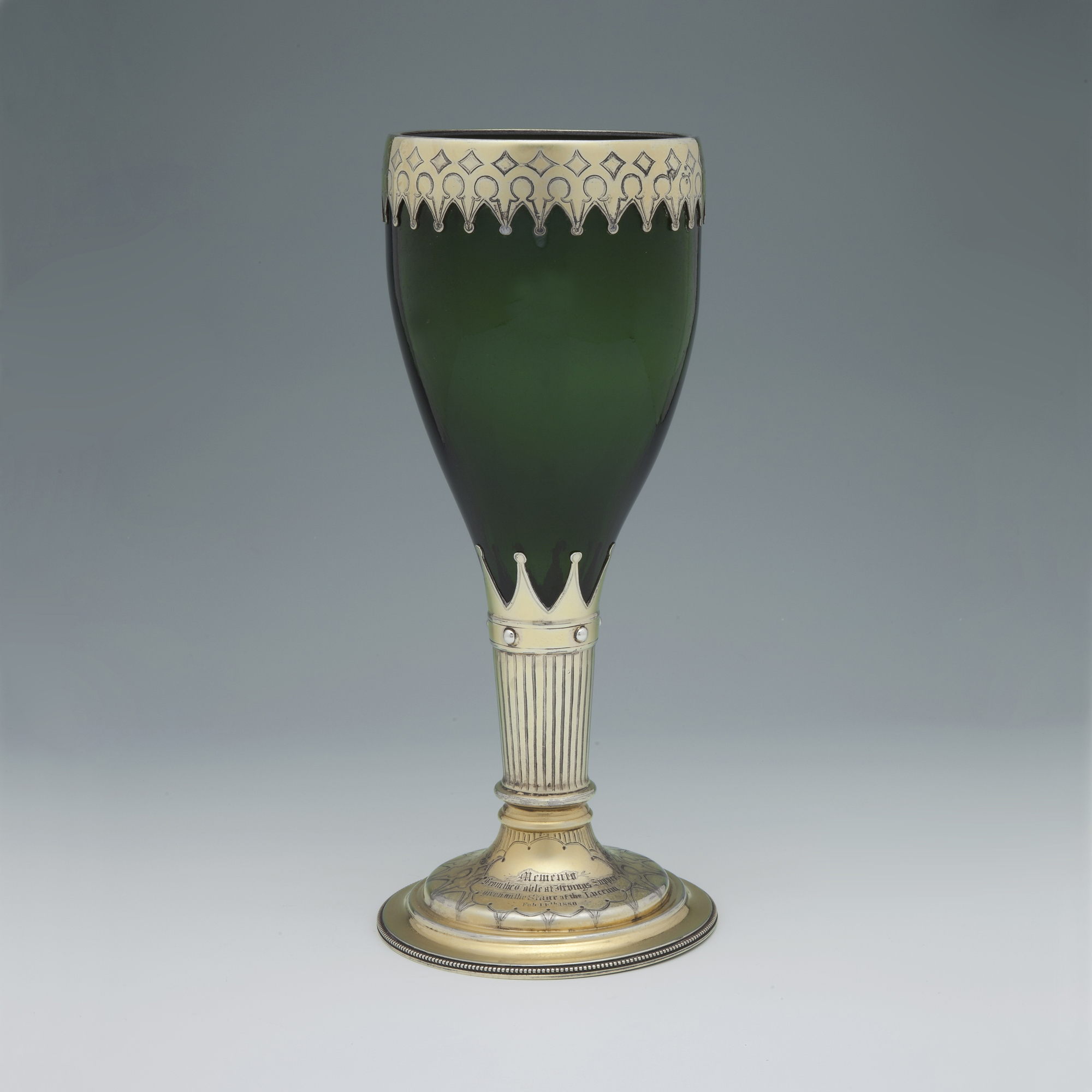 A VICTORIAN SILVERMOUNTED CLARET JUG AND GOBLET RUPERT FAVELL, LONDON 1879 Prohibition in