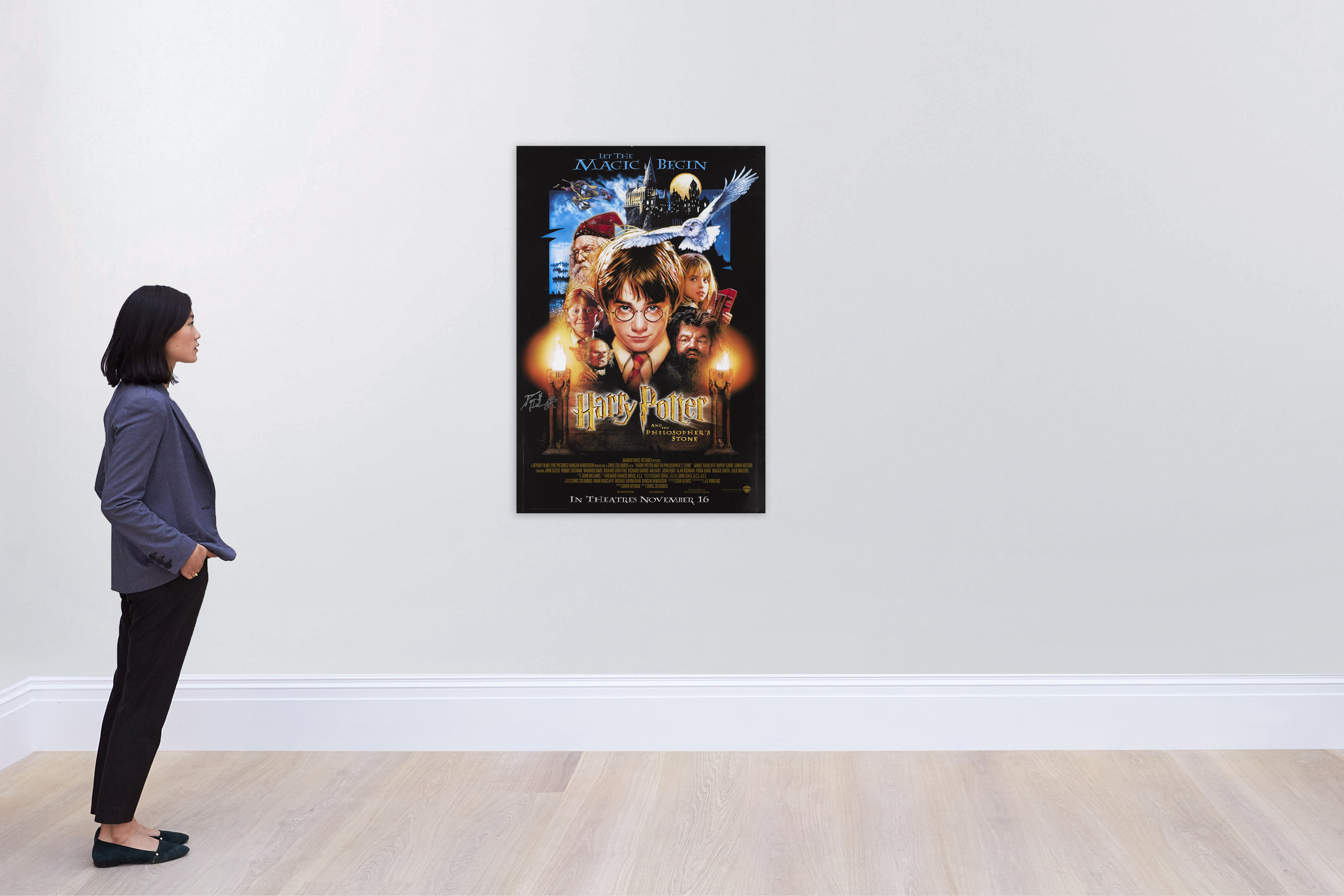 Harry Potter And The Sorcerer S Stone Harry Potter And The Philosopher S Stone 01 Poster British International Advance Signed By Daniel Radcliffe Original Film Posters 21 Sotheby S