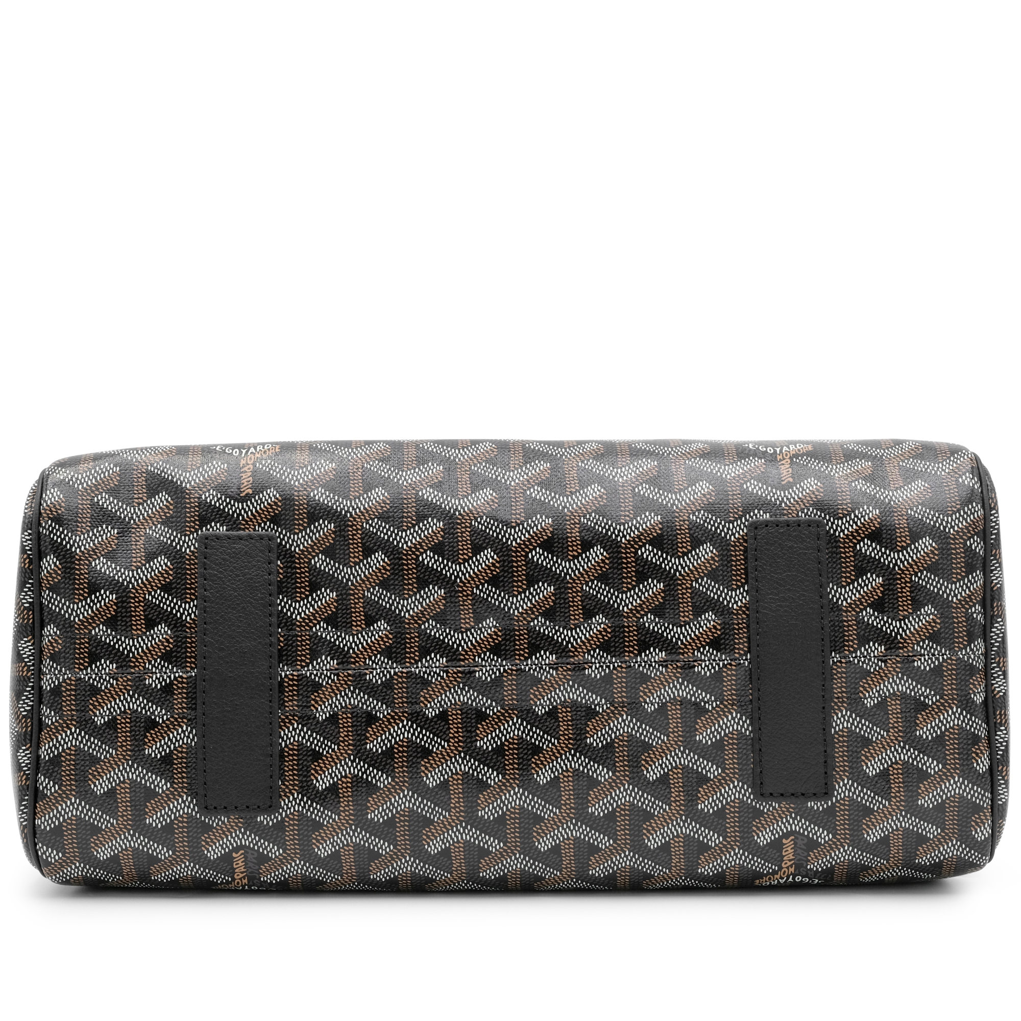 Goyard Black Goyardine Canvas And Chevroches Calfskin