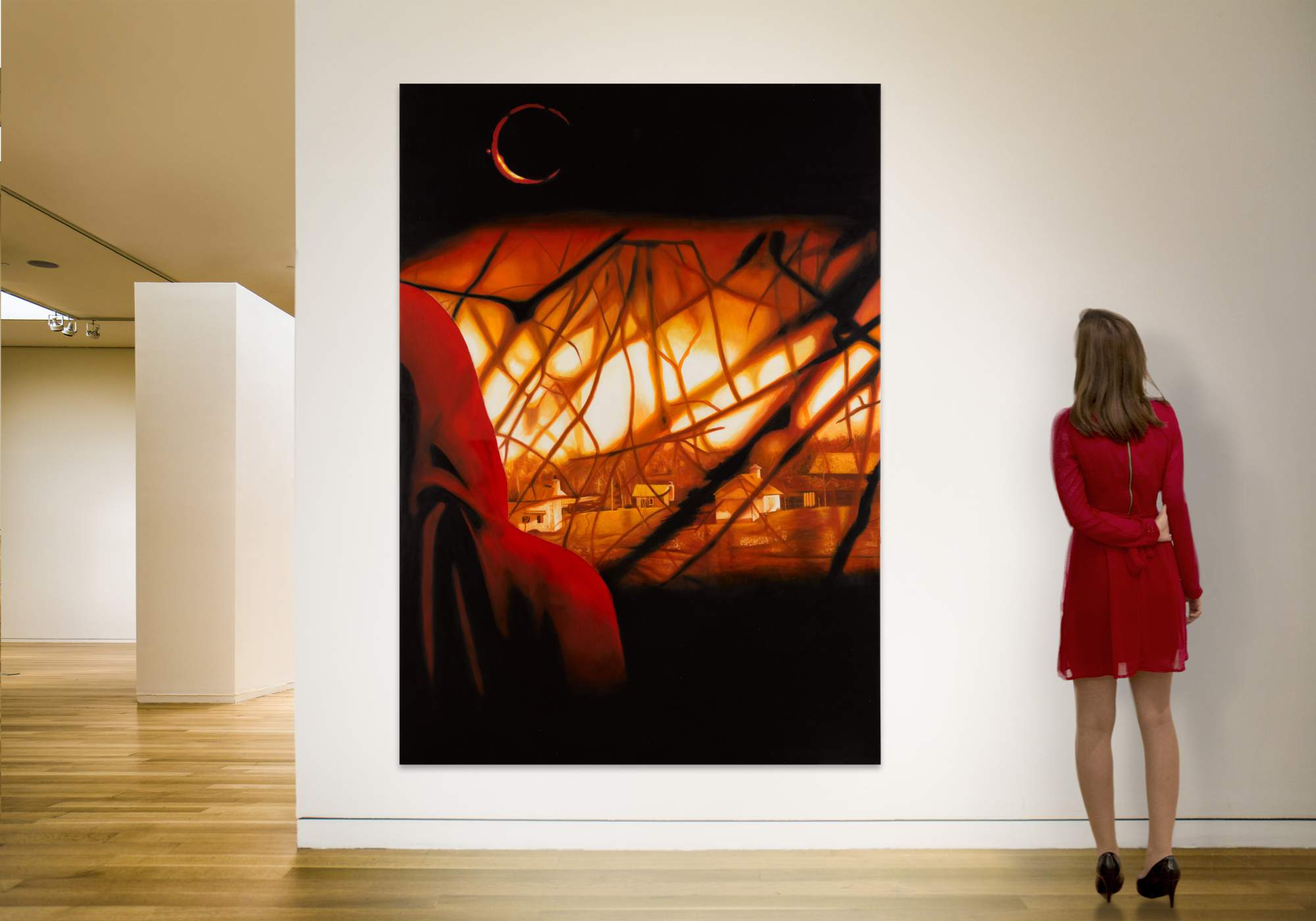 MIKE BOUCHET POSTER PAINTING THE VILLAGER Contemporary Art Online