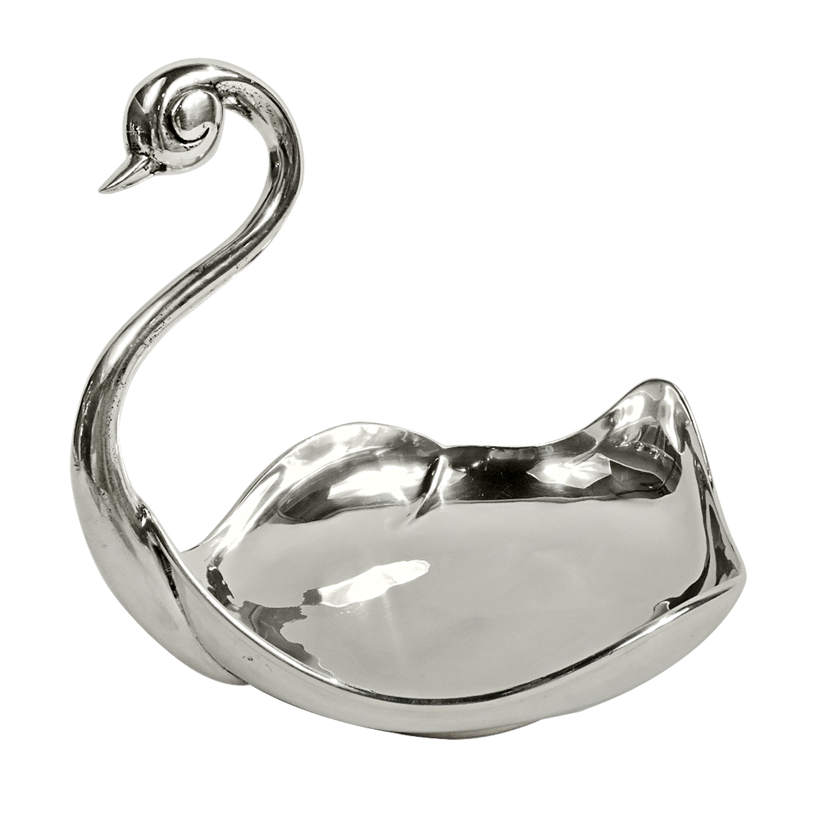 C. Zurita Vintage Mexican Silver Swan Centerpiece Available For