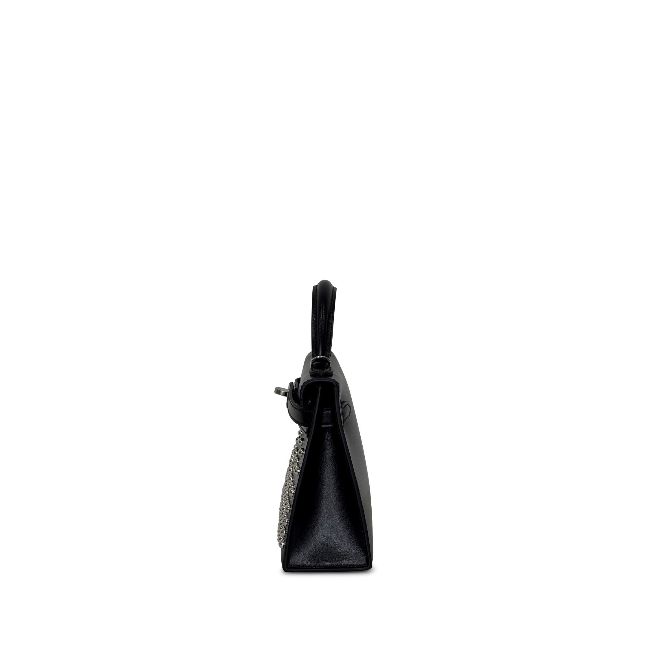 Hermès Limited Edition Black Box Cloute Studded Mini Kelly Hermès Limited Edition Black Box Cloute Studded Mini Kelly