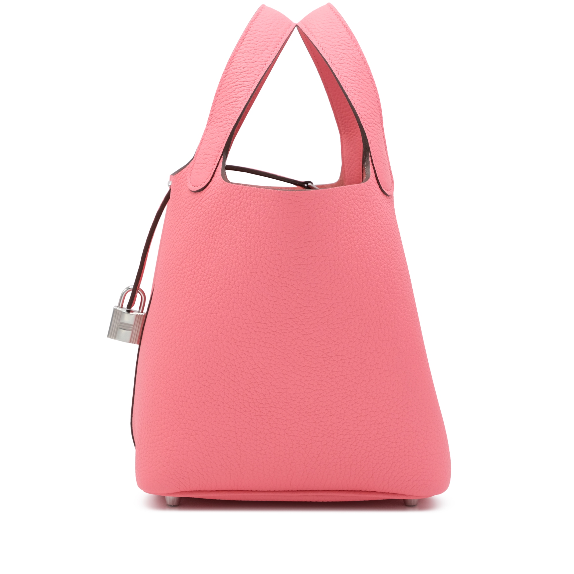 Hermès Rose Azalée Clemence Picotin Lock 18 Palladium Hardware
