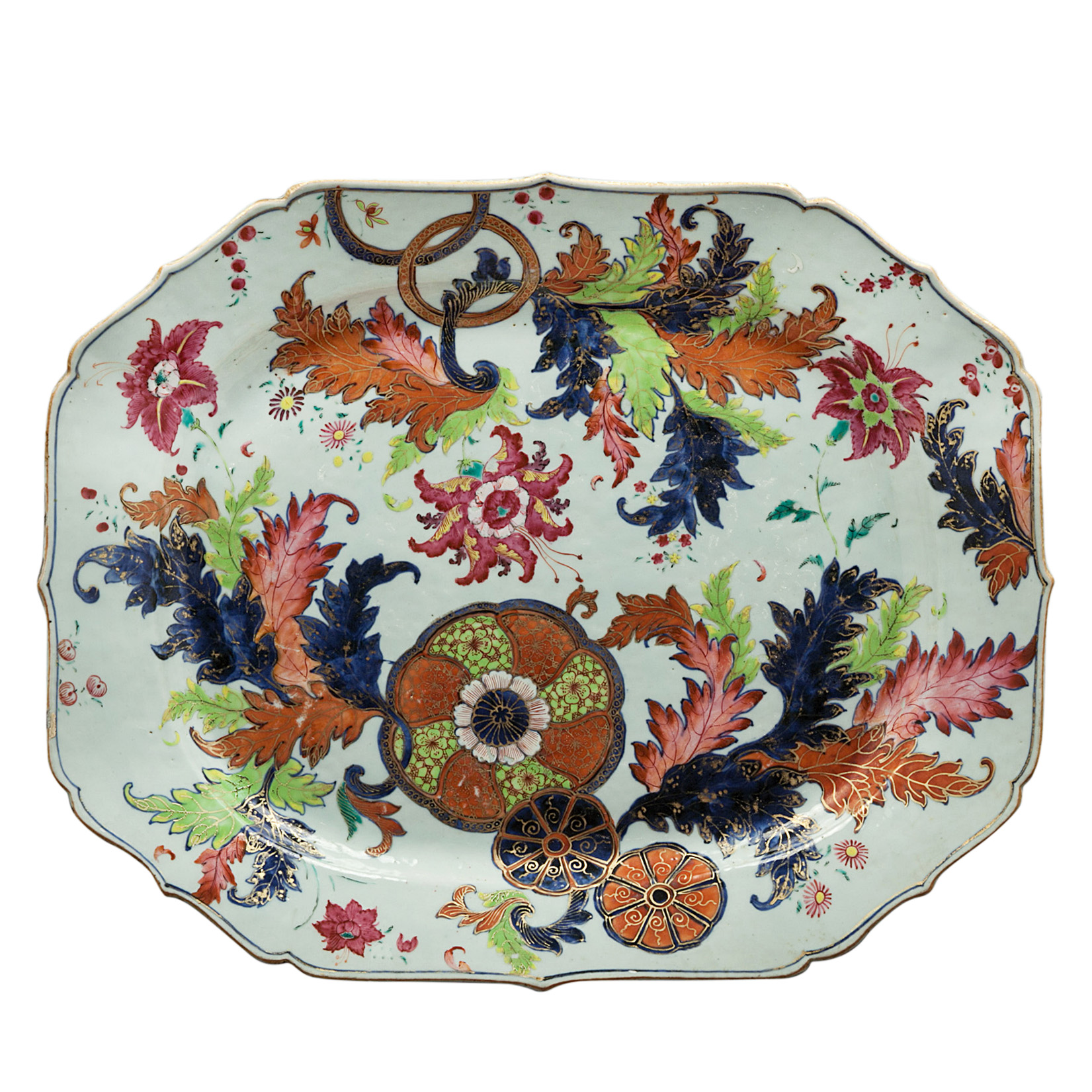 Antique Chinese Export Qing Tobacco Leaf Porcelain Platter Available For  Immediate Sale At Sotheby's