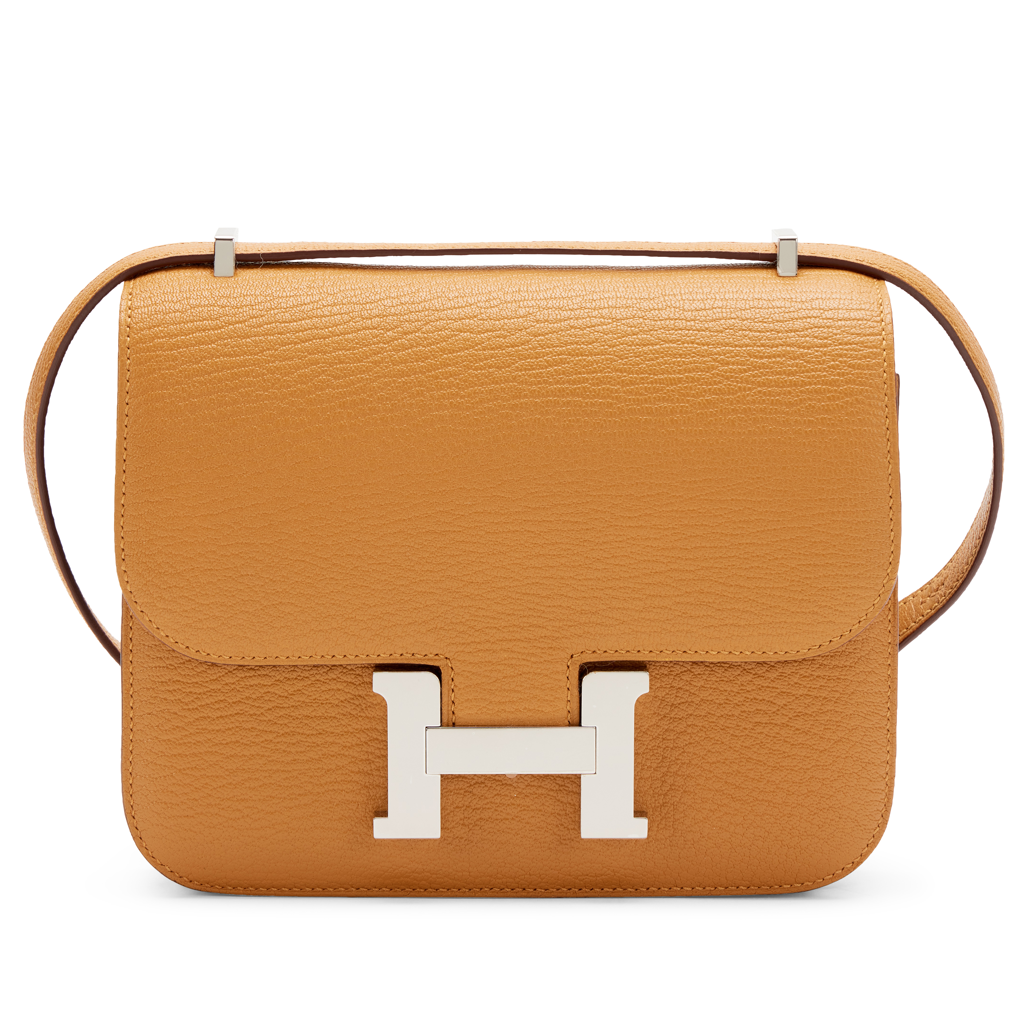 【美品】HERMES 75cm Hermès Sesame Chèvre Mysore Mini Constance 18 Palladium Hardware