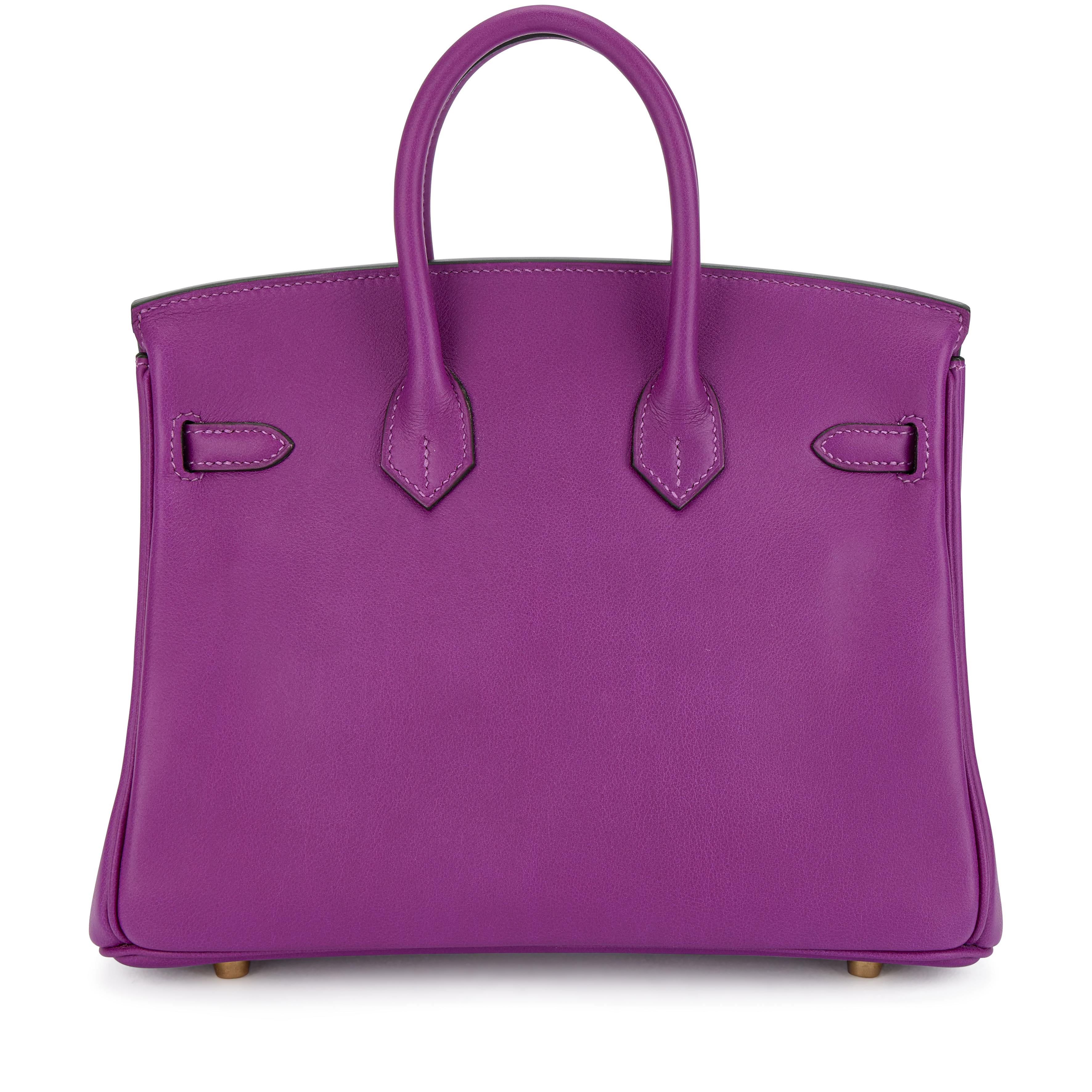 Hermès Anemone Swift Birkin 25 Gold Hardware, 2019 Available For