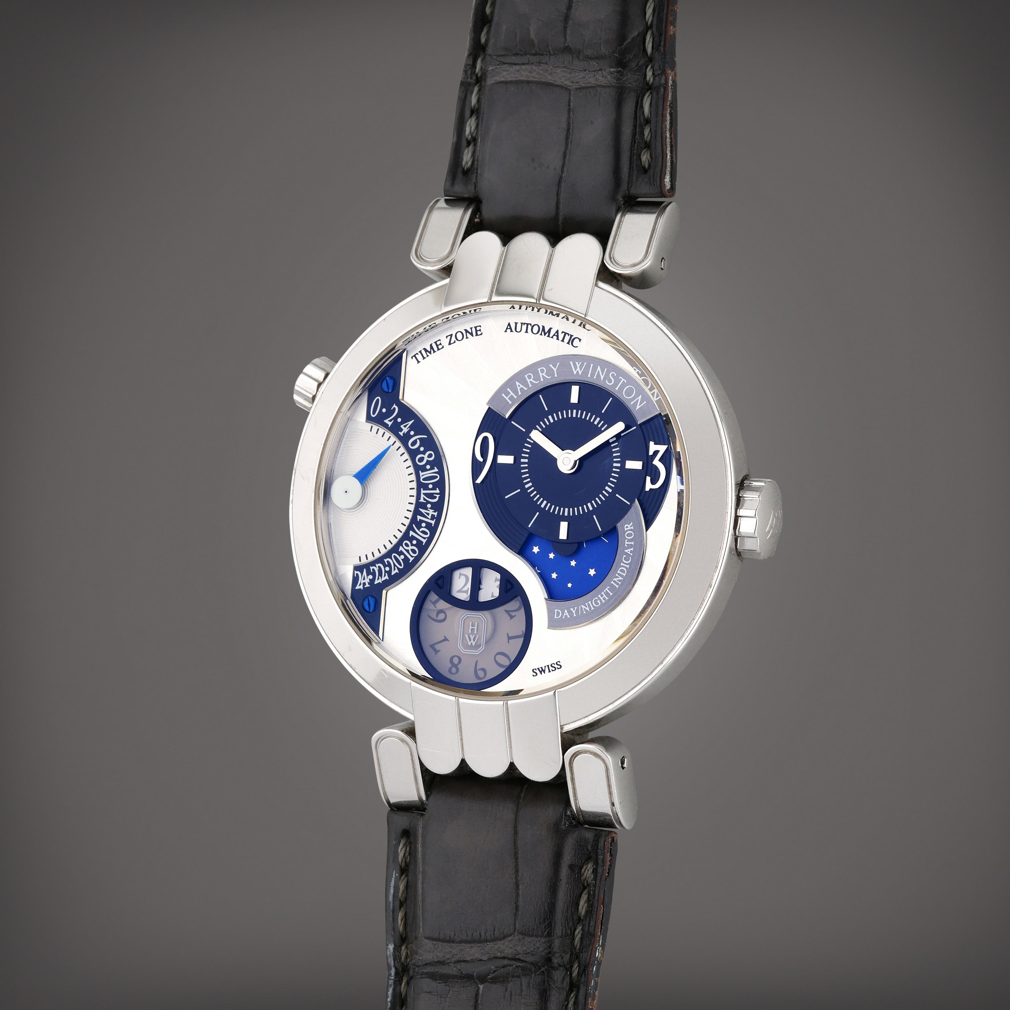 Reference 200MATZ41W Excenter Time Zone A white gold automatic dual