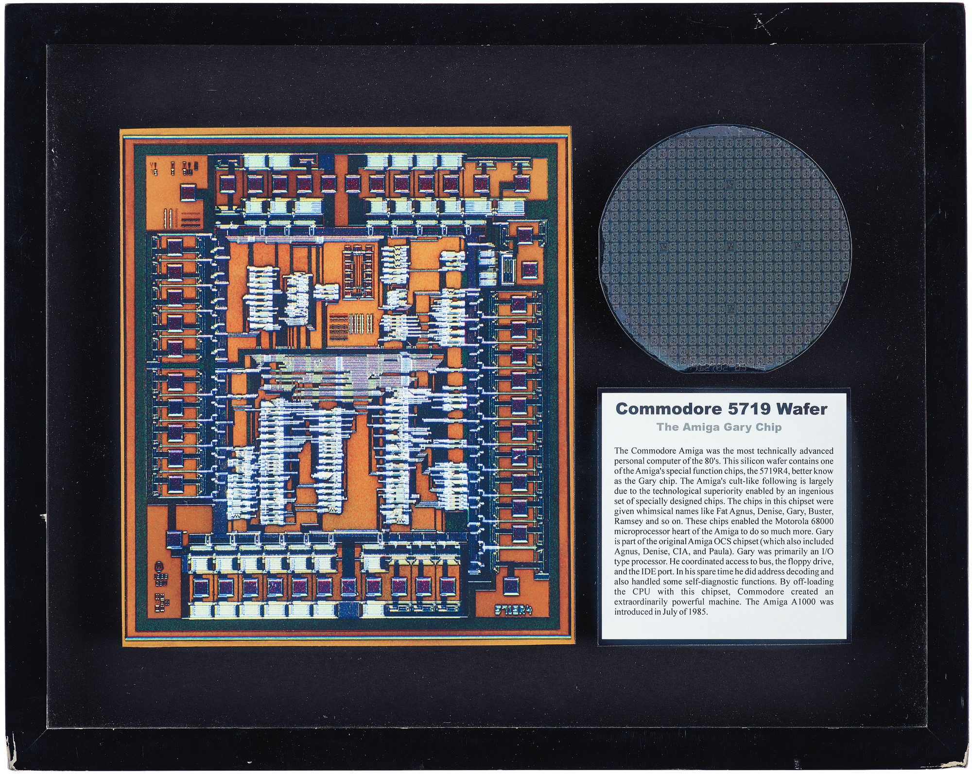 A COLLECTION OF FRAMED MICROCHIPS History of Science and Technology