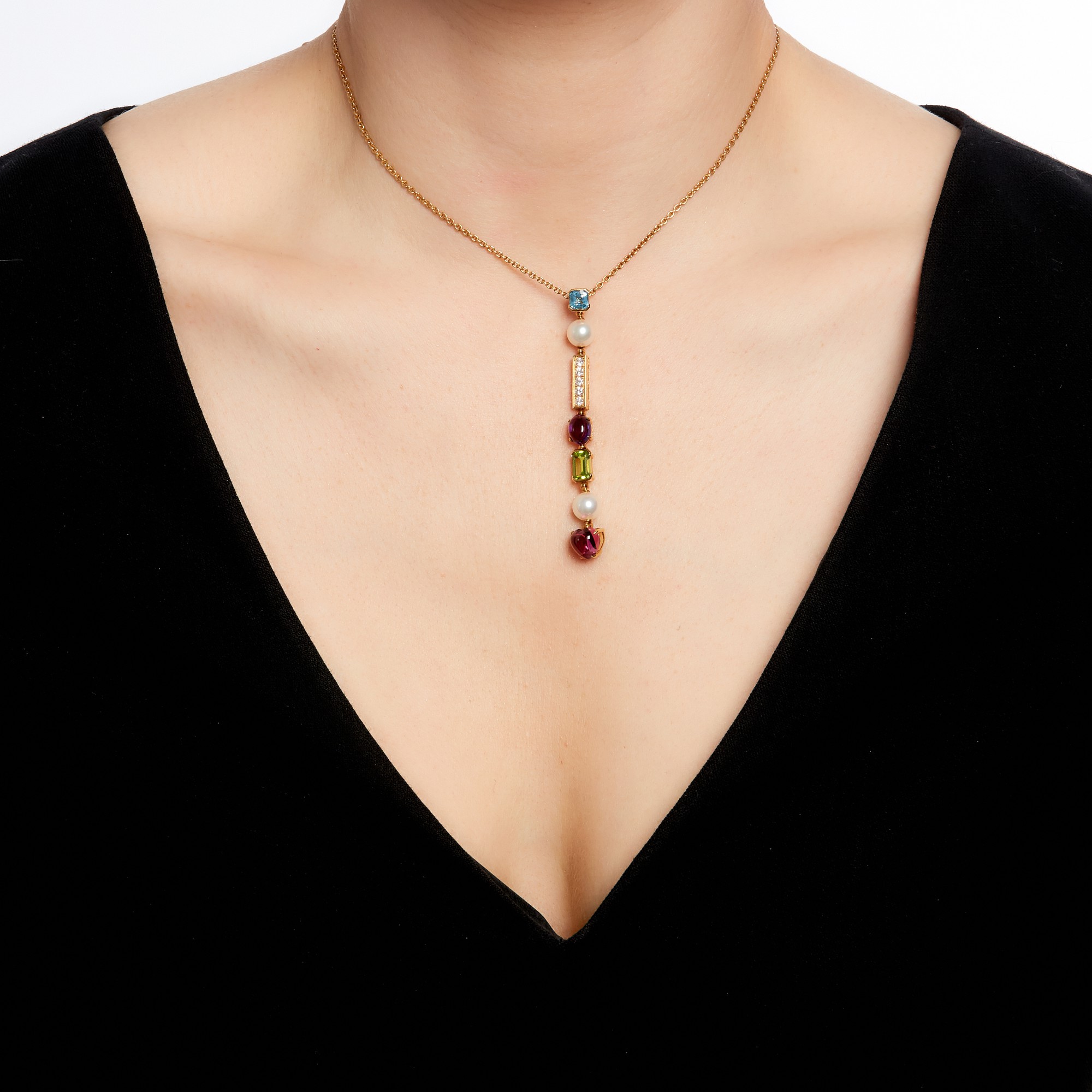 Gem set pendant necklace, 'Allegra' Fine Jewels 2021 Sotheby's