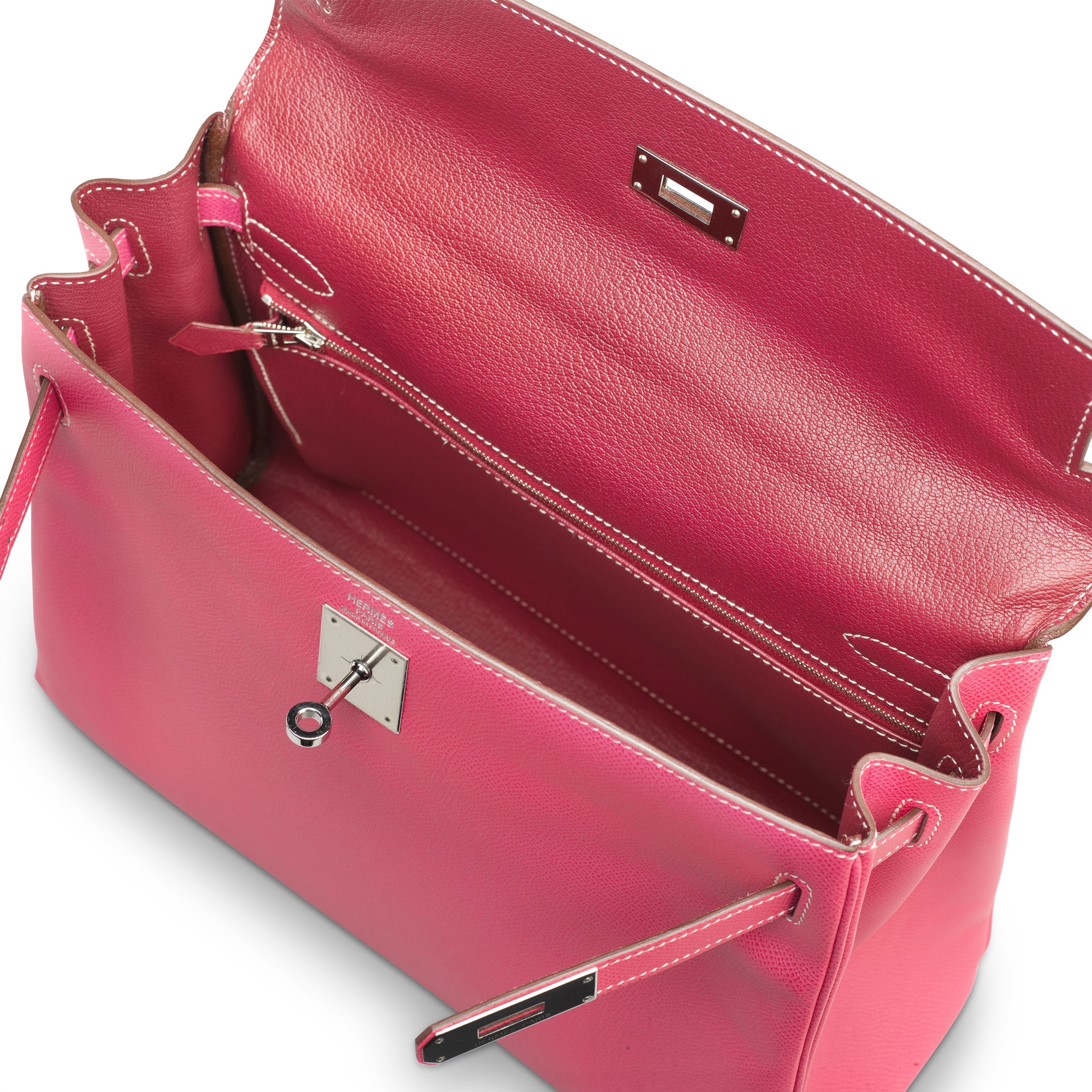 Hermès Limited Edition Rose Tyrien Epsom And Rubis Verso Candy