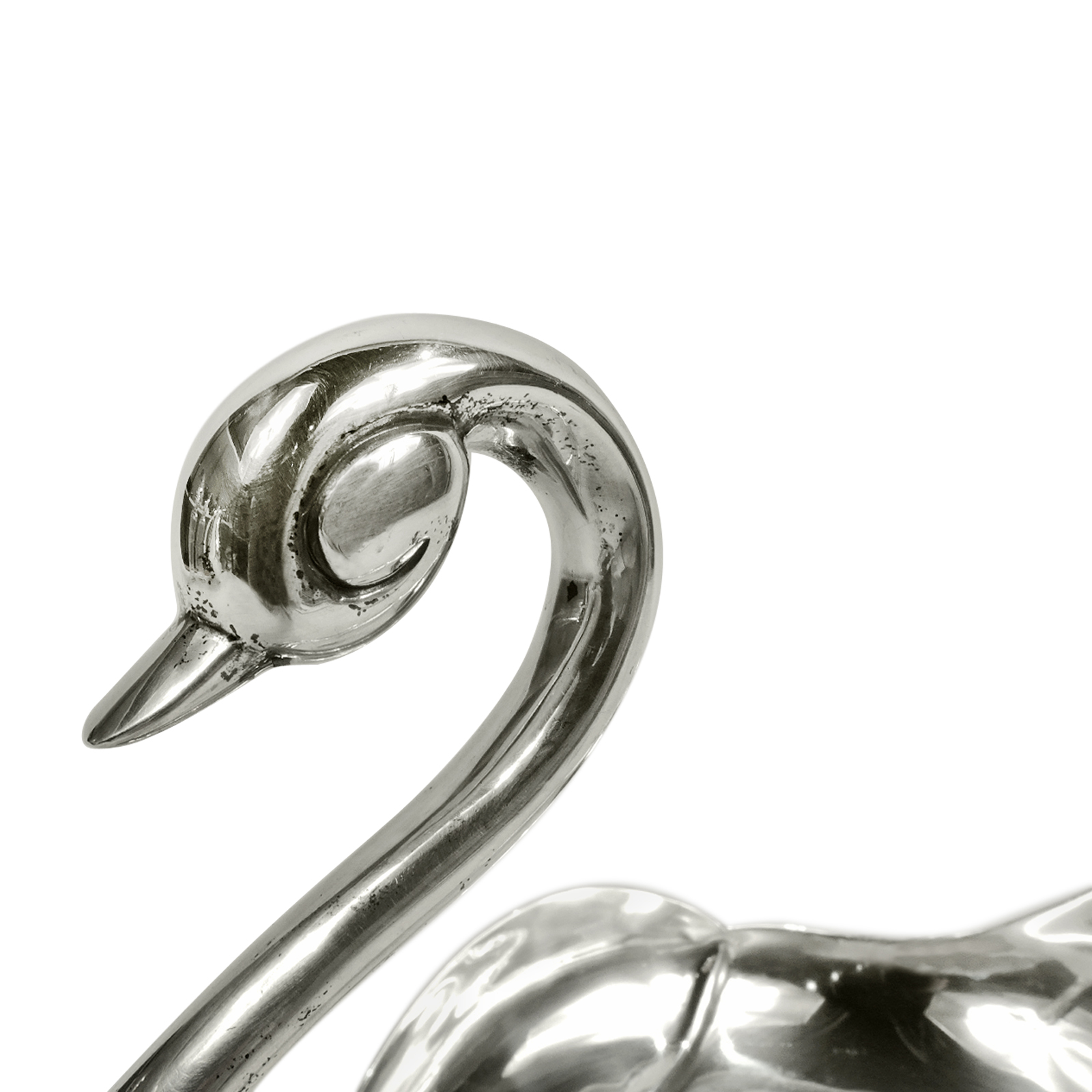 C. Zurita Vintage Mexican Silver Swan Centerpiece Available For