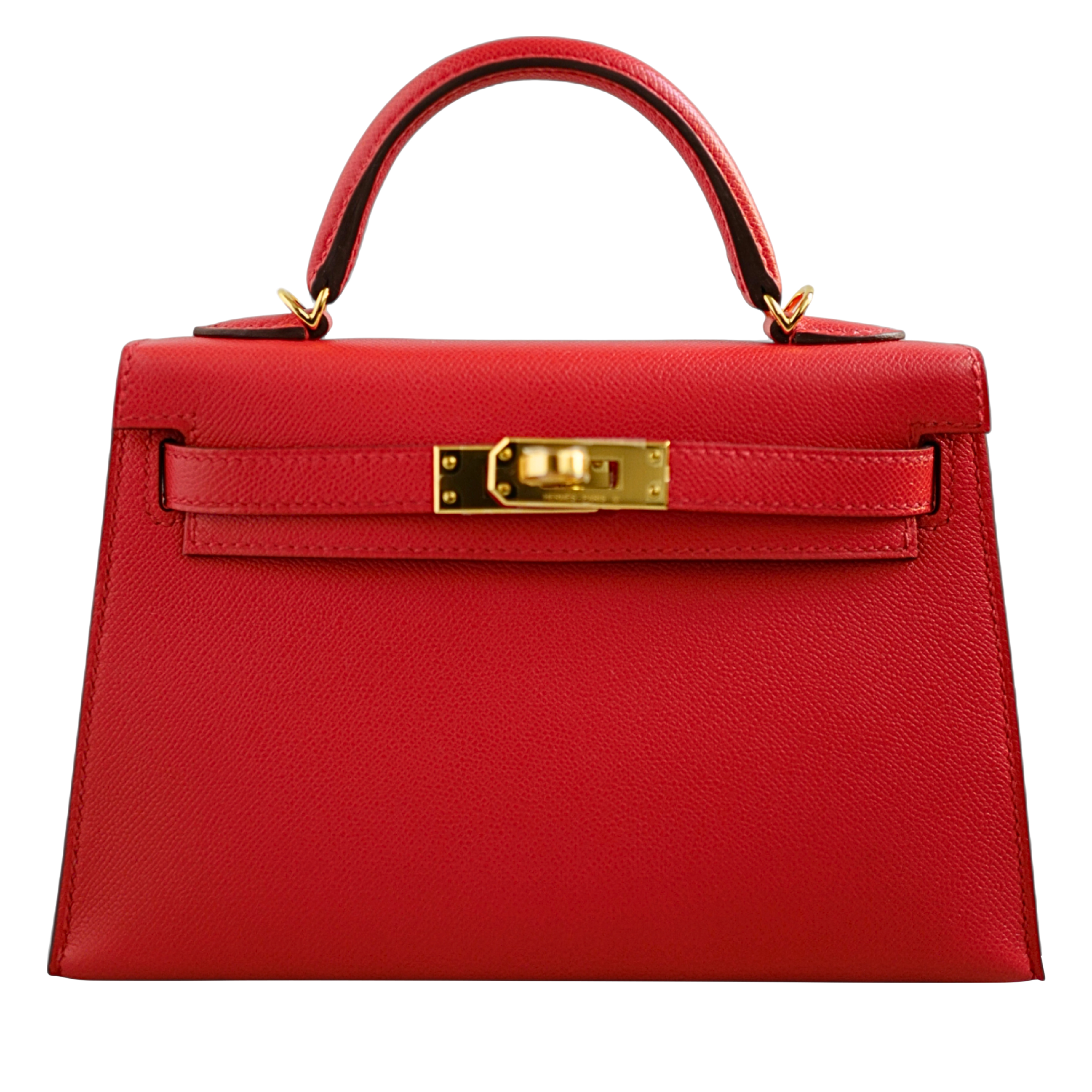 Hermès Rouge De Coeur Madame Mini Kelly 20 II Gold Hardware, 2025