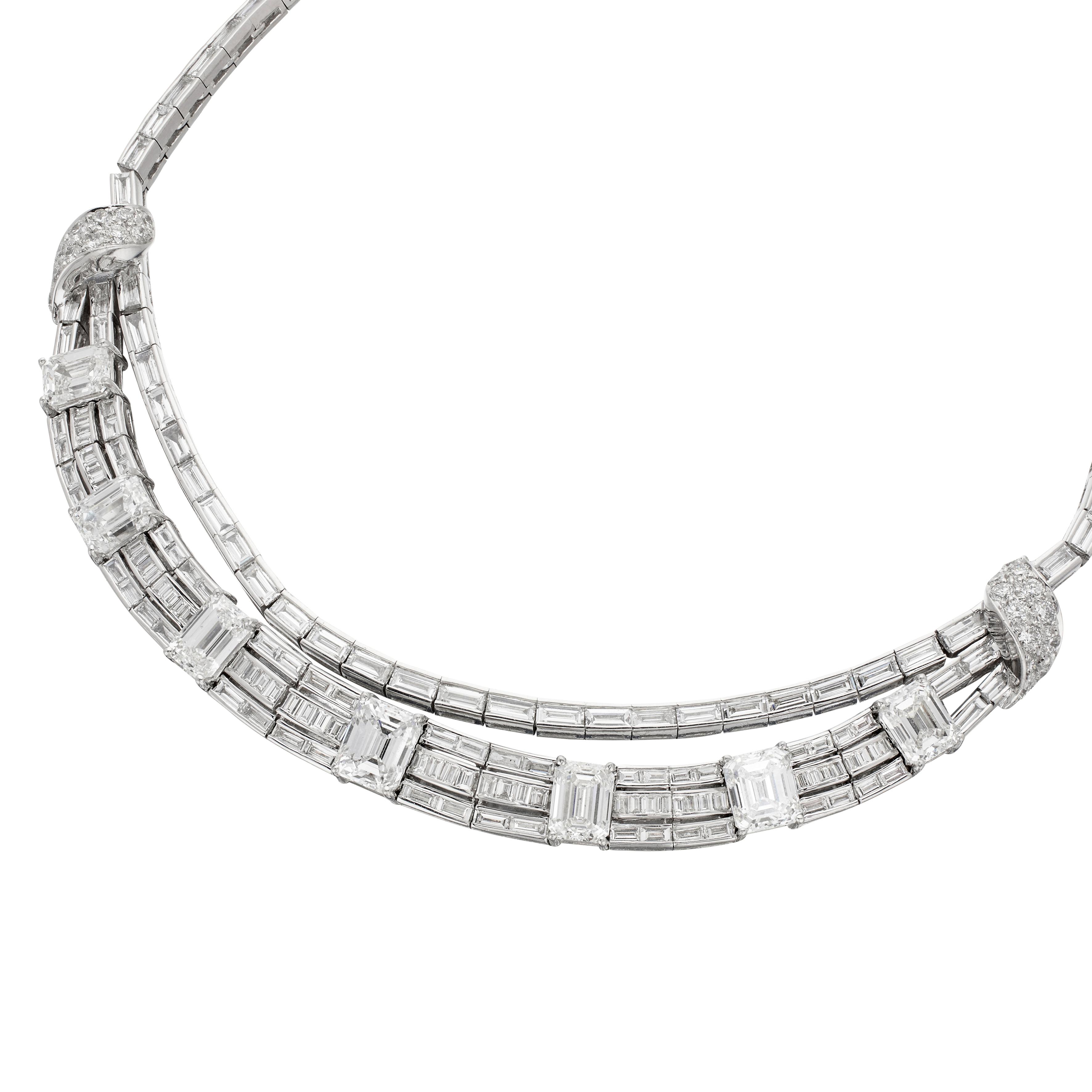Platinum and 23.98ctw Diamond Collar Necklace - Image 2