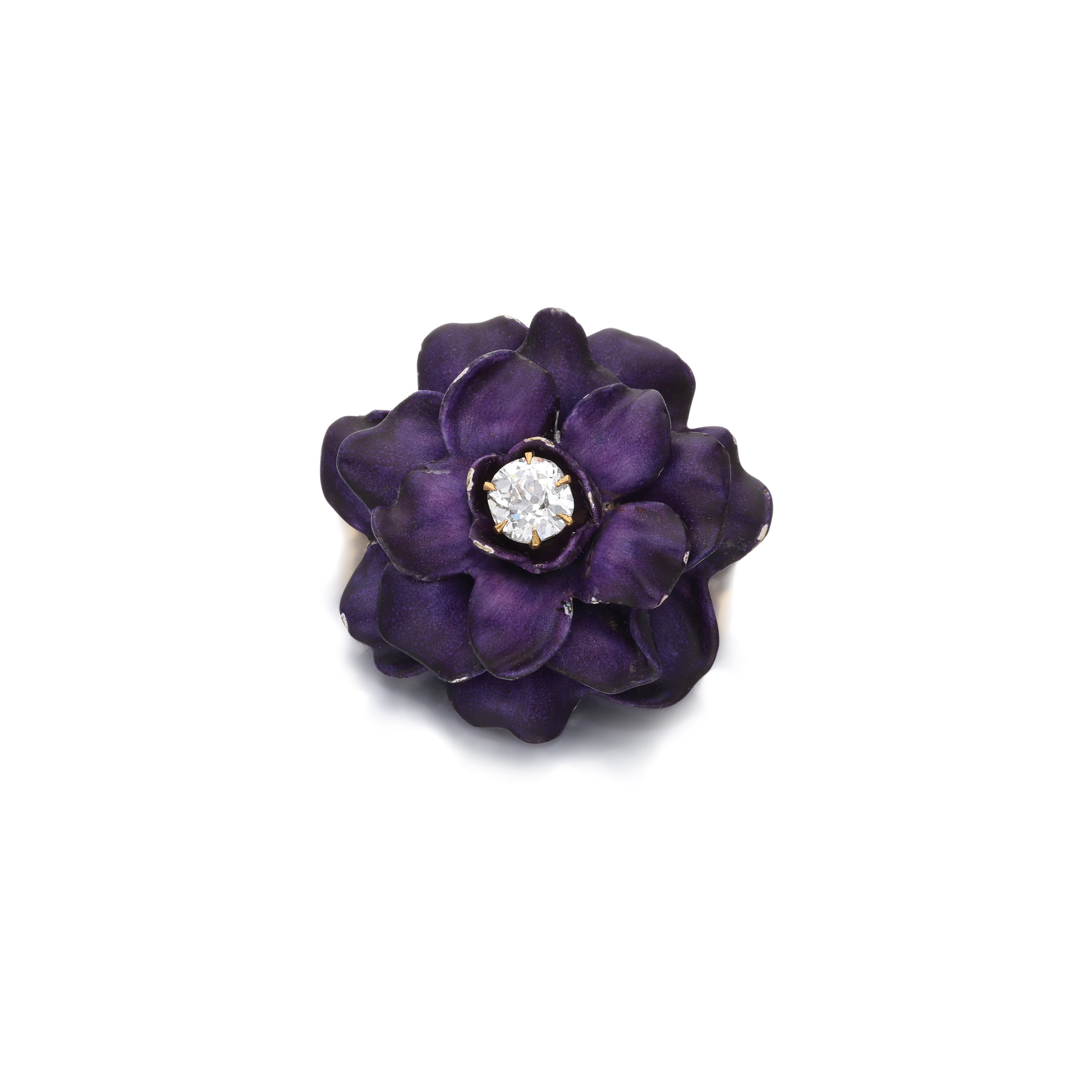 B*h様 ティファニー Tiffany & Co. Antique Antique Gold, Purple Enamel And Diamond