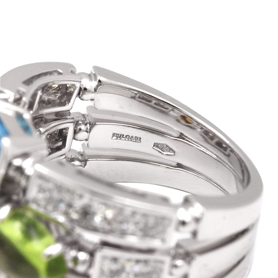 Bvlgari Diamond And Multi-Stone Allegra Ring Available For