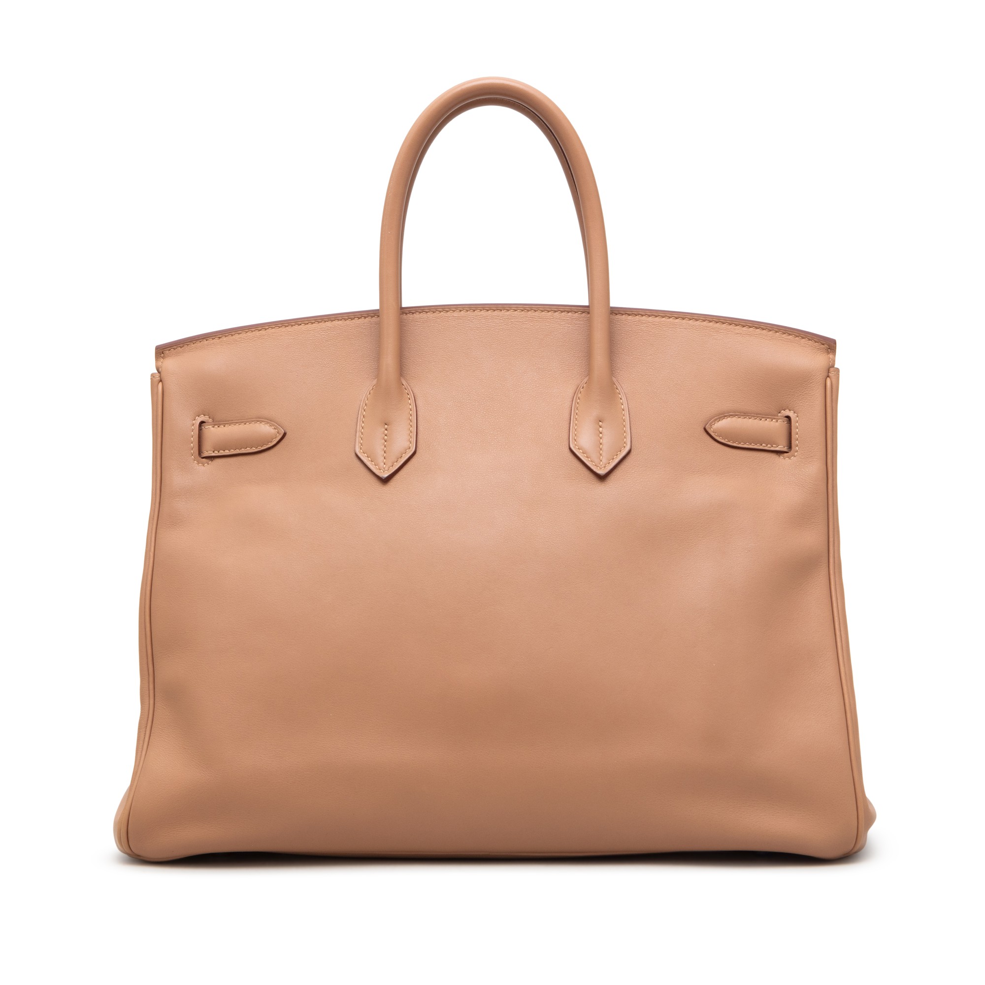 Hermès Tabac Camel Swift Birkin 35 Palladium Hardware, 2008