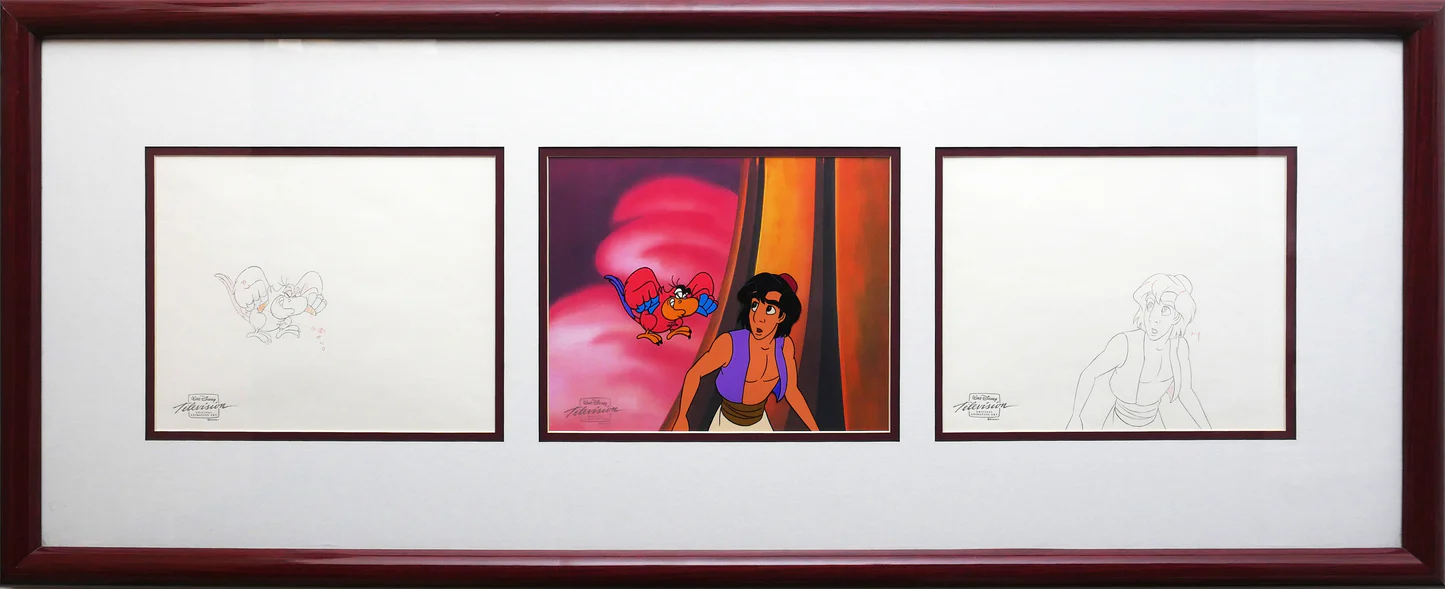 Walt Disney Studios Vintage Aladdin Production Animation Cel