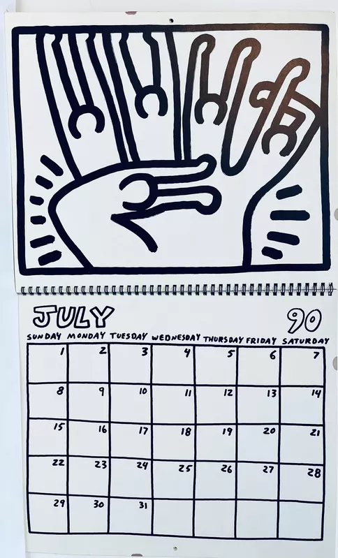 Keith Haring Vintage Haring Pop Shop Calendar Available For