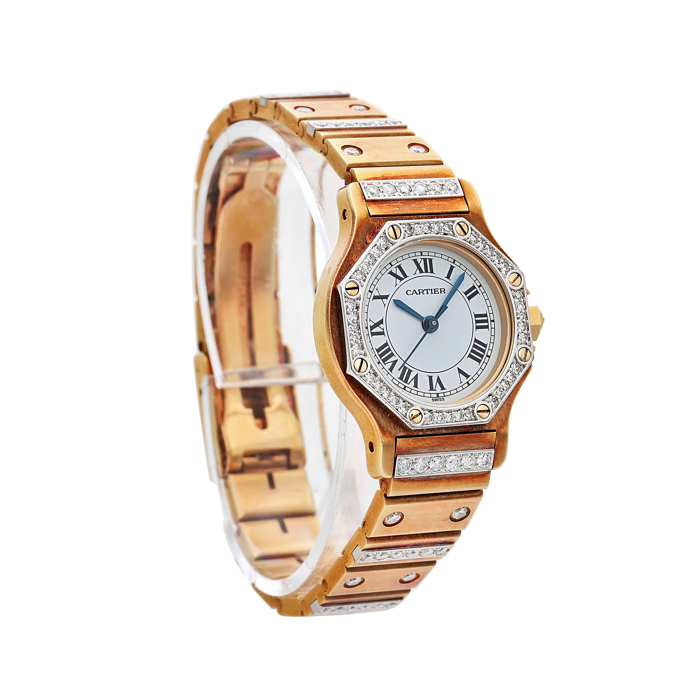 Santos Octagon, a yellow gold and 