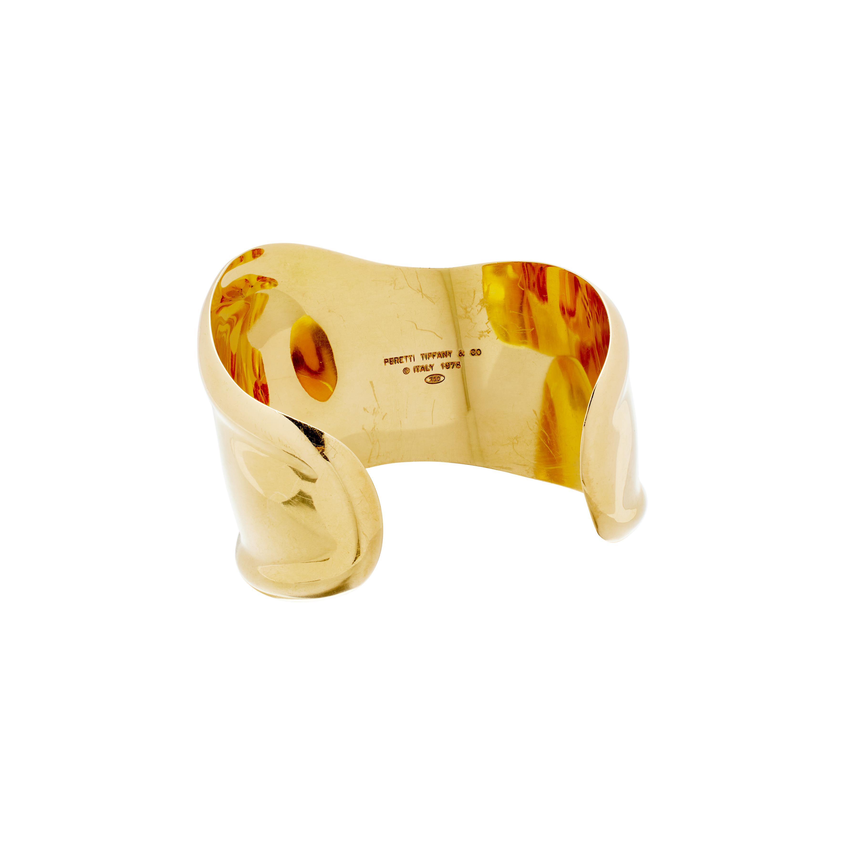 アクセサリー TIFFANY vintage bone cuff bangle 1978 TIFFANY & CO. 1978 Elsa Peretti Rare Vintage Right Bone Cuff
