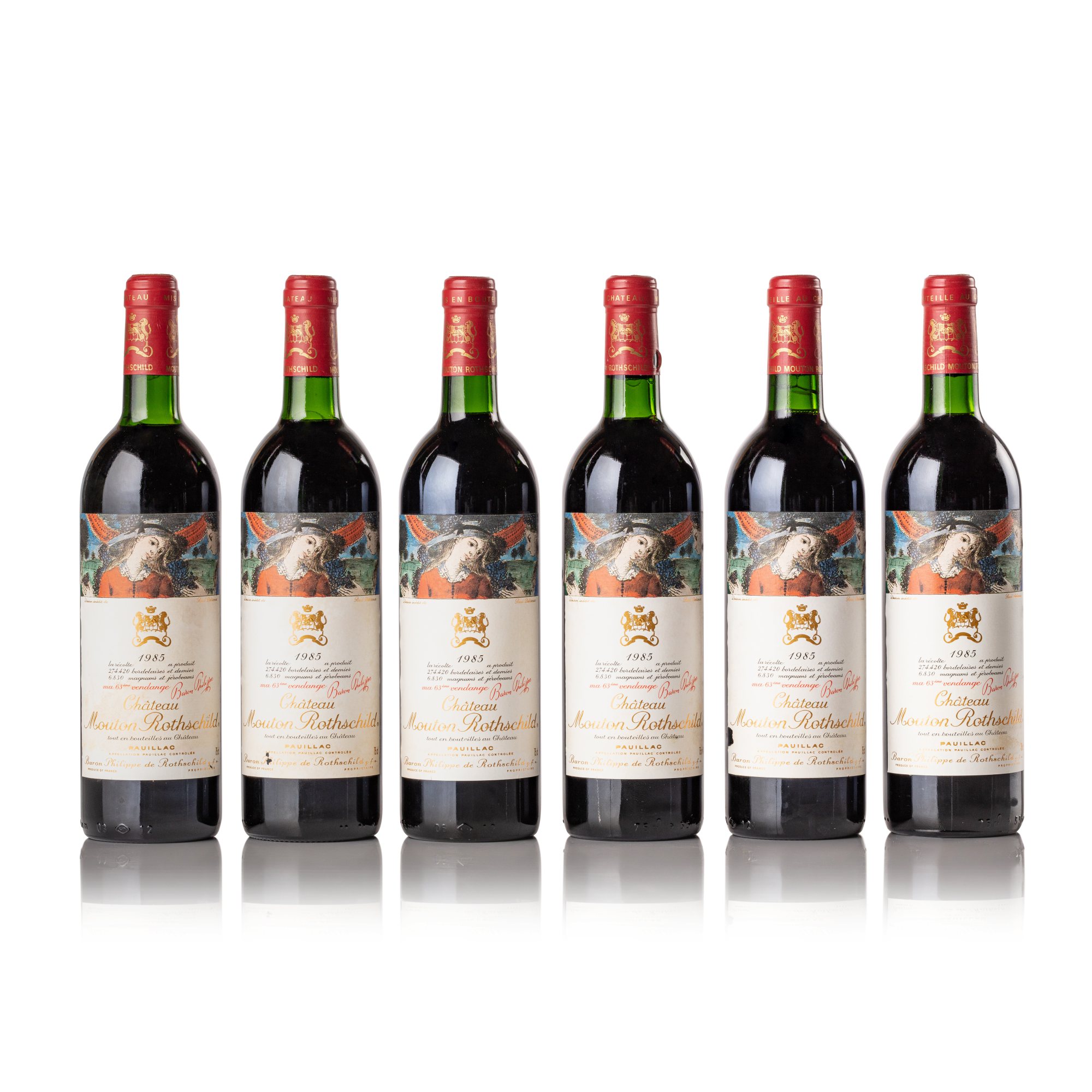 Château Mouton Rothschild 1985 (6 BT) Spectacular Cellars from Distinguished European