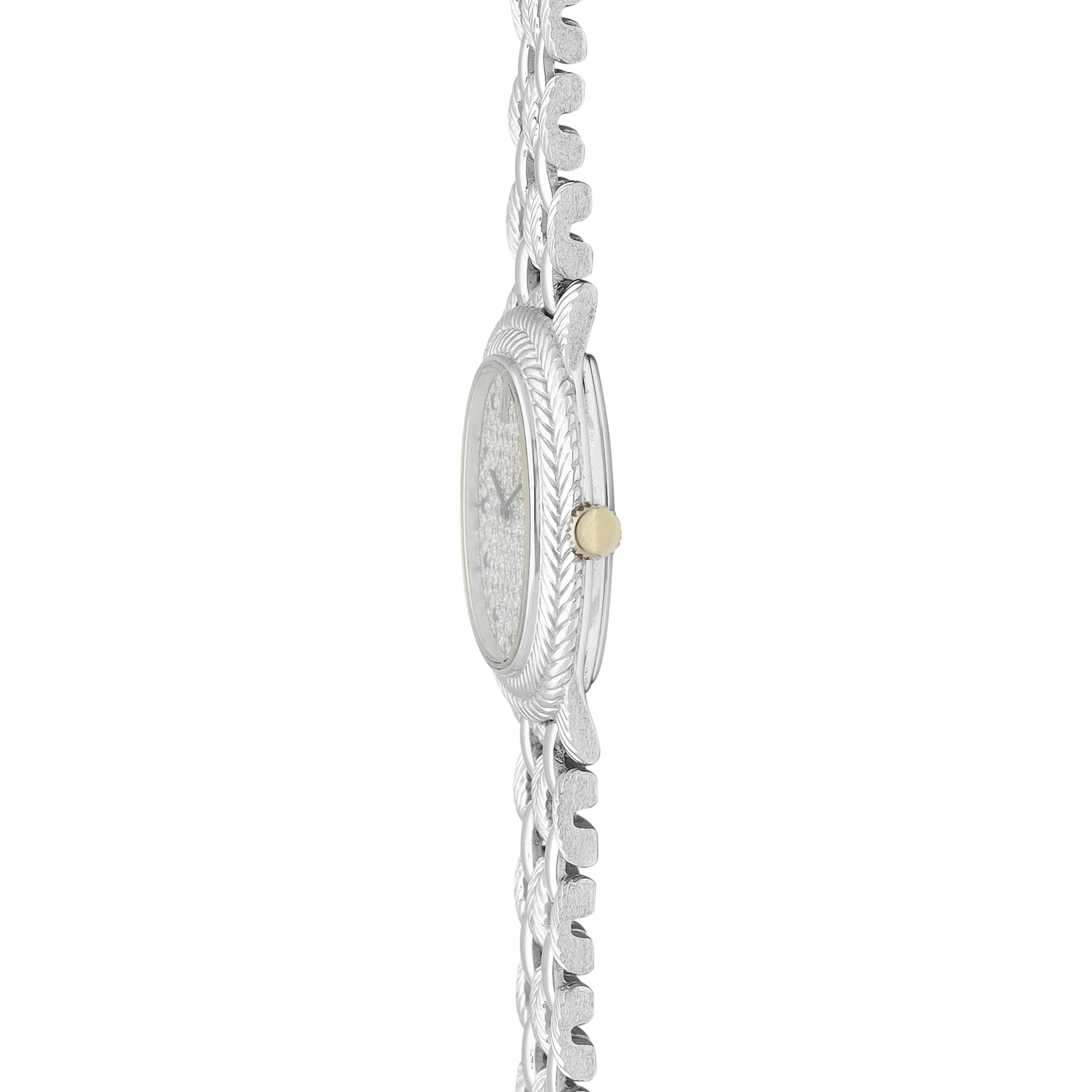 Audemars Piguet. A white gold, diamond and sapphire-set bracelet watch. 1990 - Image 4