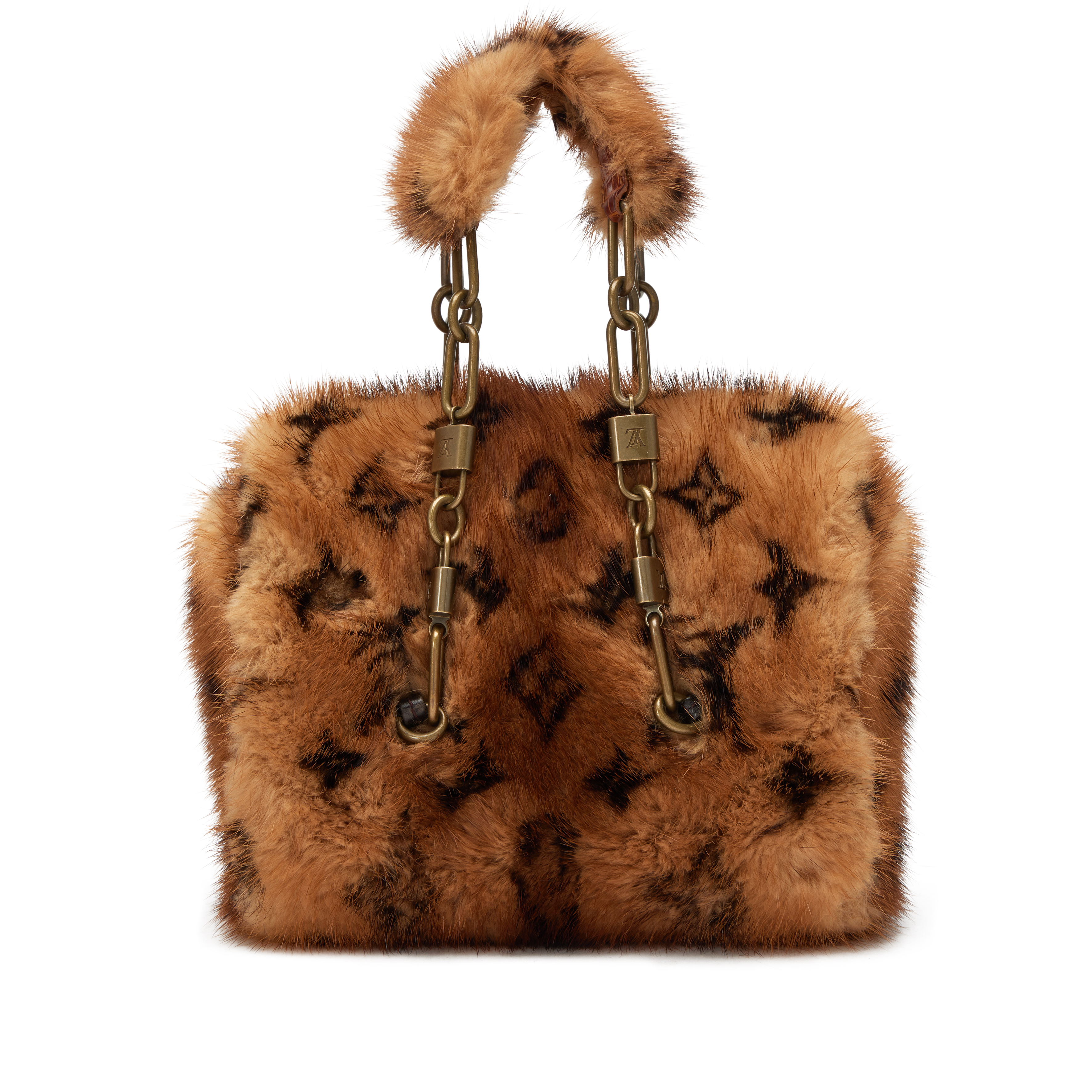 Louis Vuitton Vintage Brown Monogram Mink And Alligator Les
