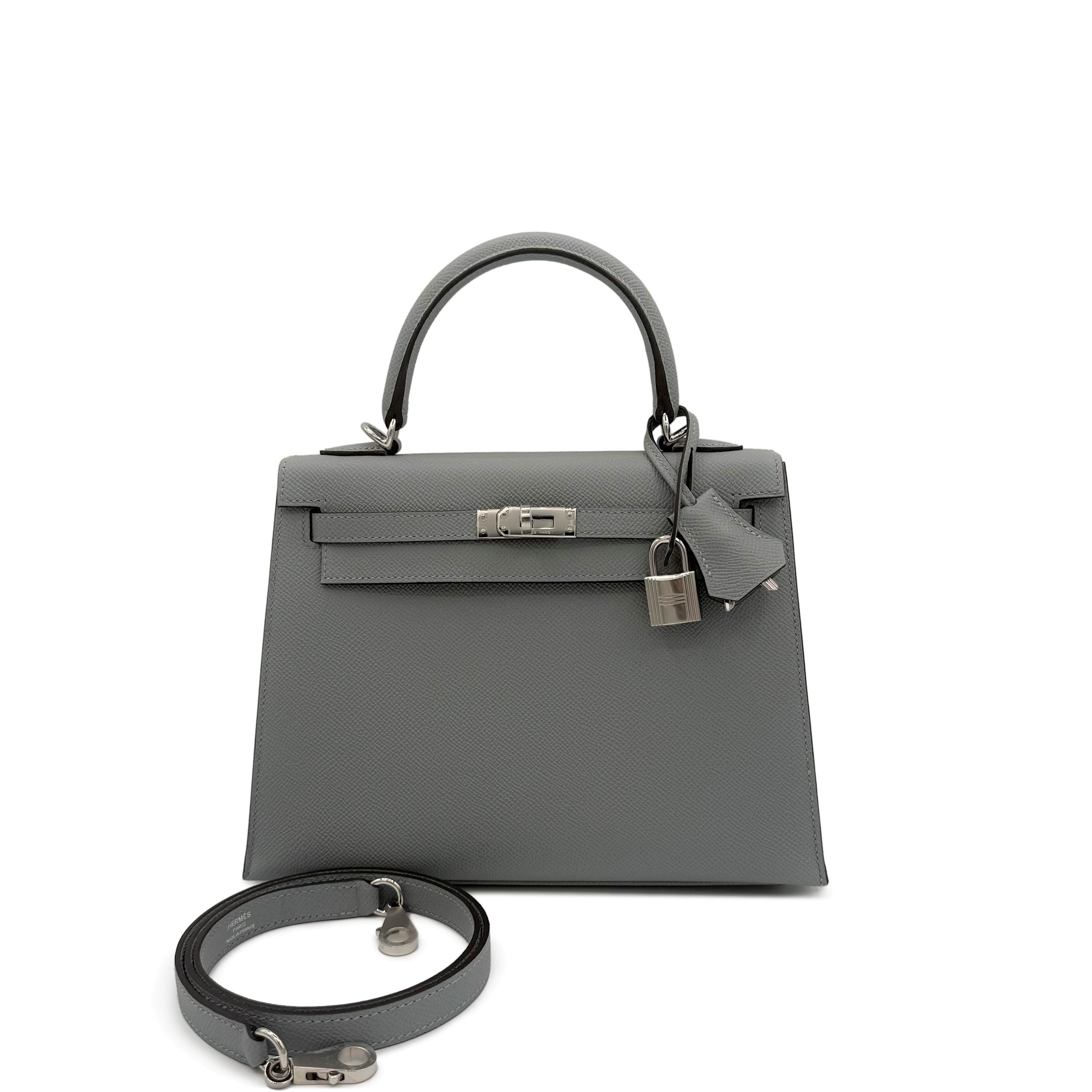 Hermès Gris Pantin Epsom Kelly 25 Sellier Palladium Hardware, 2025