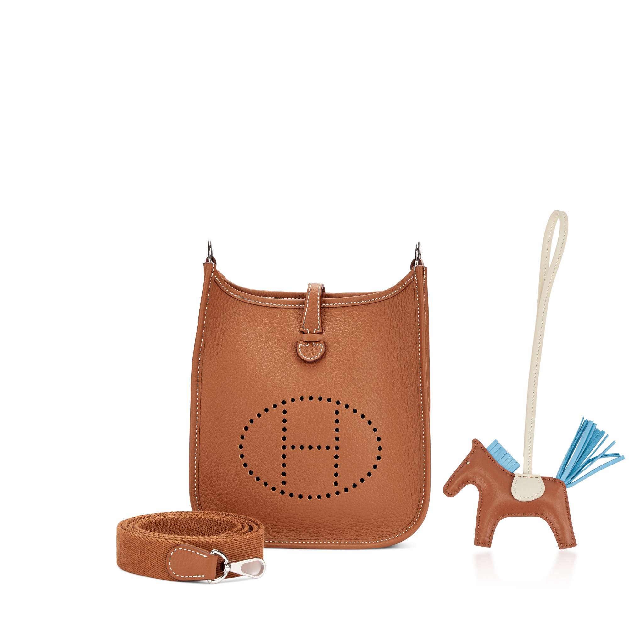 Hermès Gold Clemence Mini Evelyne II TPM 16 Palladium Hardware