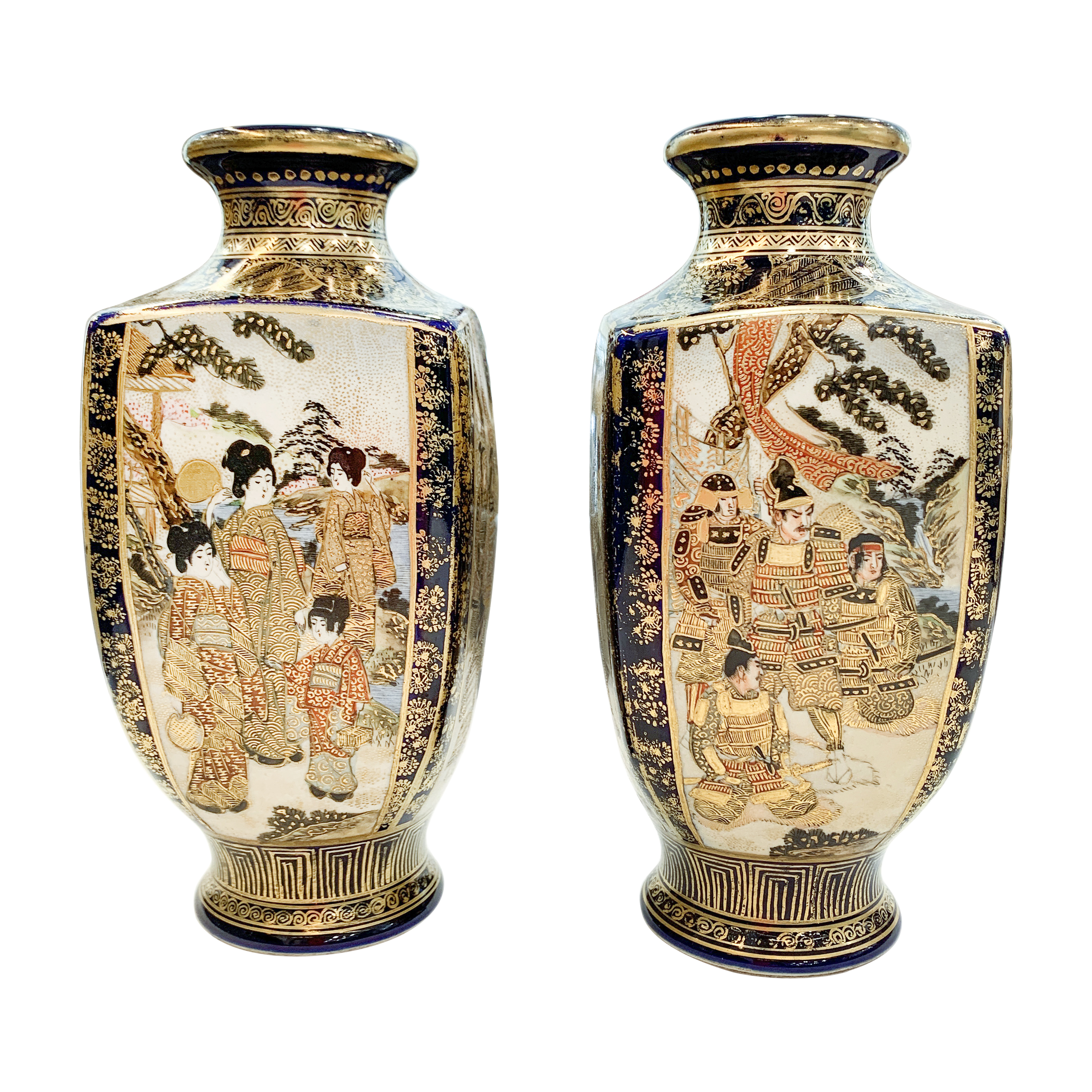 薩摩焼antique 桜柄43mm ブローチ 薩摩焼antique 桜柄43mm ブローチ