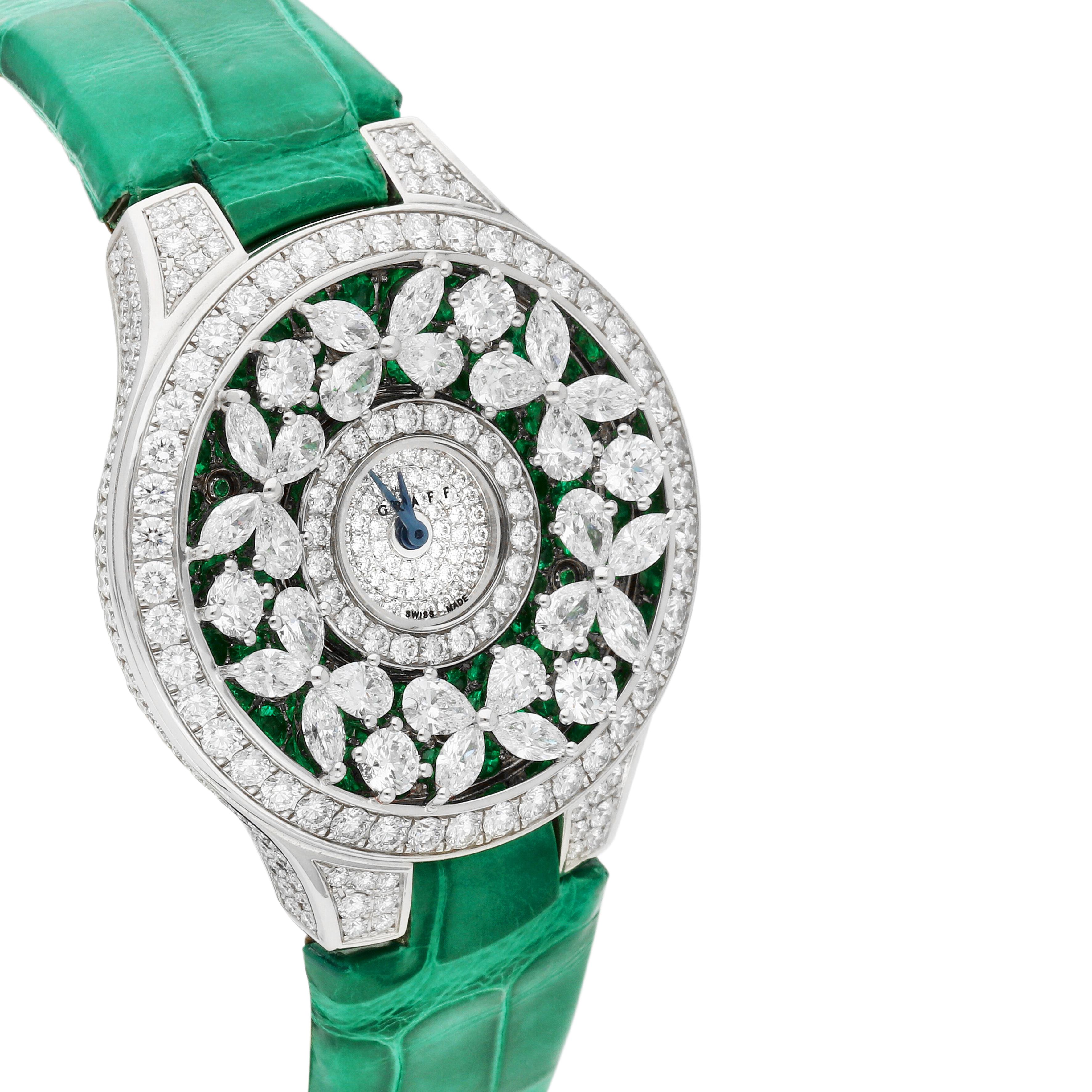 Graff Butterfly (Reference BF33WGDE). A White Gold Emerald And