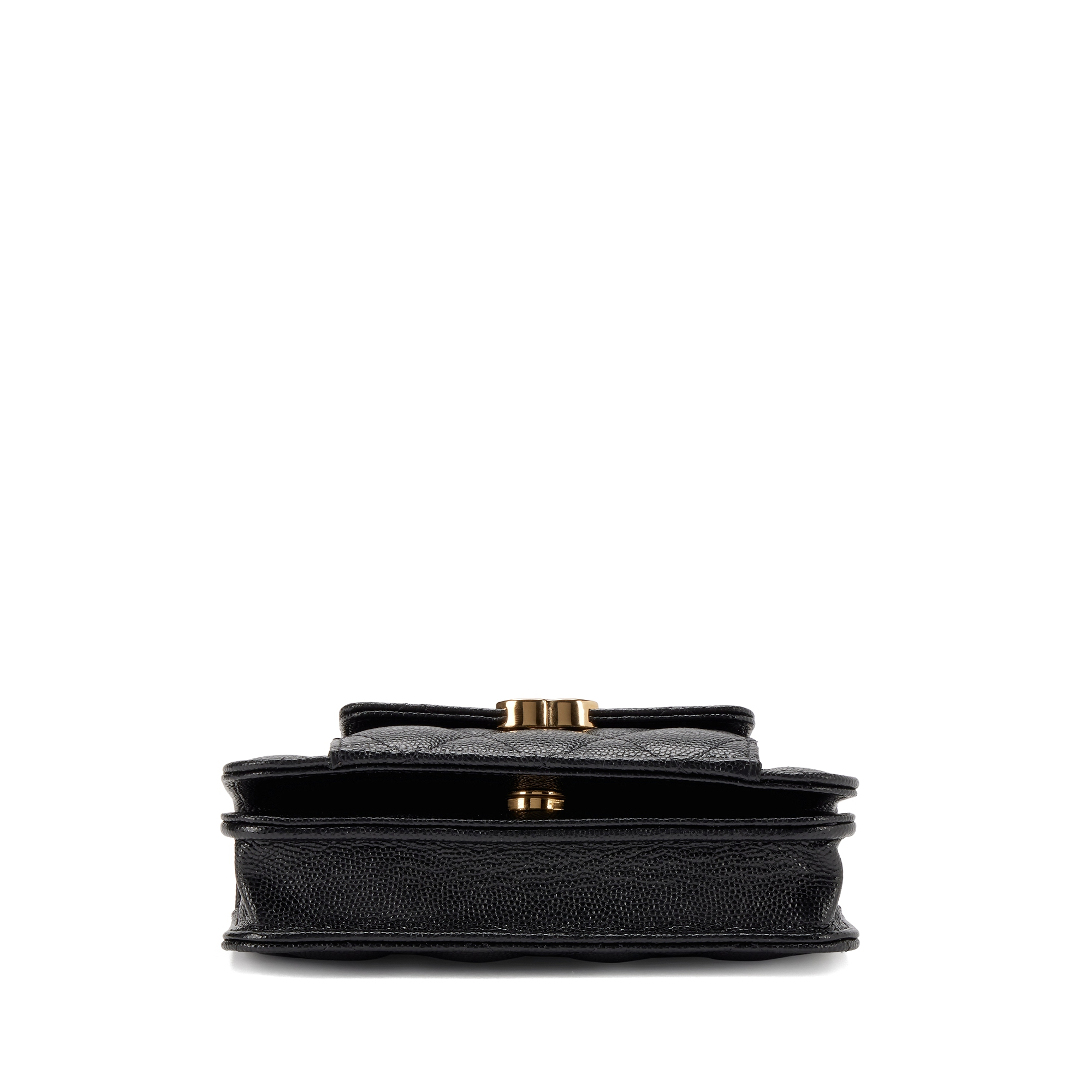★TOUT Y EST★ Caviar Embo Clutch Black 22EBCH05 CHANEL Caviar Quilted Top Handle Clutch With Chain Black