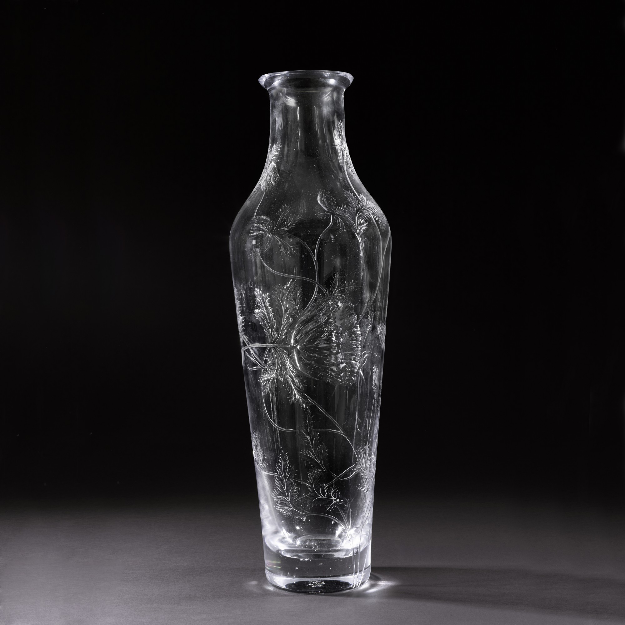 A large glass vase, Imperial Glass Factory, St Petersburg, Period of